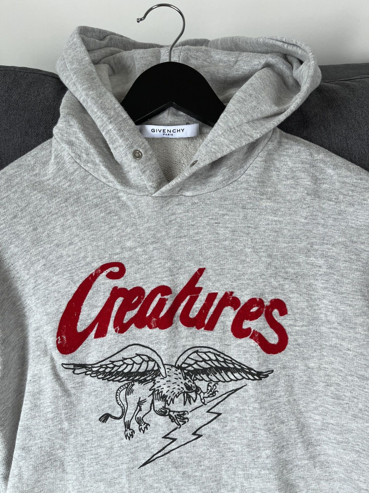 Givenchy Givenchy Gray Creatures Oversized Hoodie Grailed