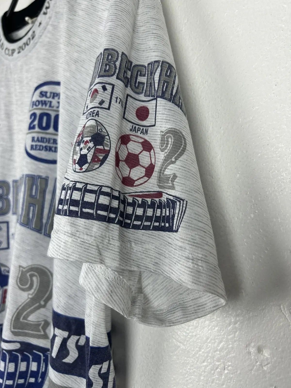 Vintage Vintage 2002 World Cup David Beckham Crazy Bootleg Tee Size US XL / EU 56 / 4 - 4 Thumbnail