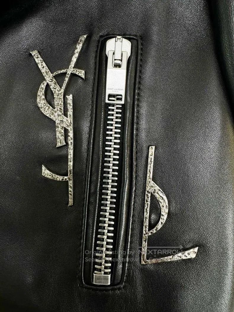 Yves Saint Laurent Saint Laurent Leather Biker Jacket Size 34. Size US XS / EU 42 / 0 - 3 Thumbnail