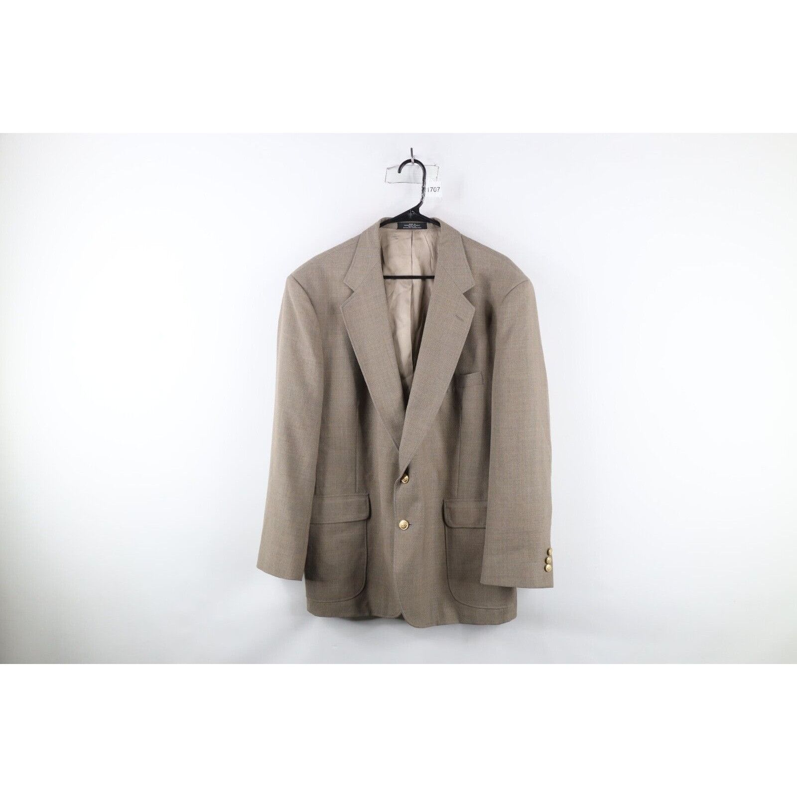 Vintage Vintage 90s Streetwear Worsted Wool 2 Button Suit Jacket Size US L / EU 52-54 / 3 - 1 Thumbnail