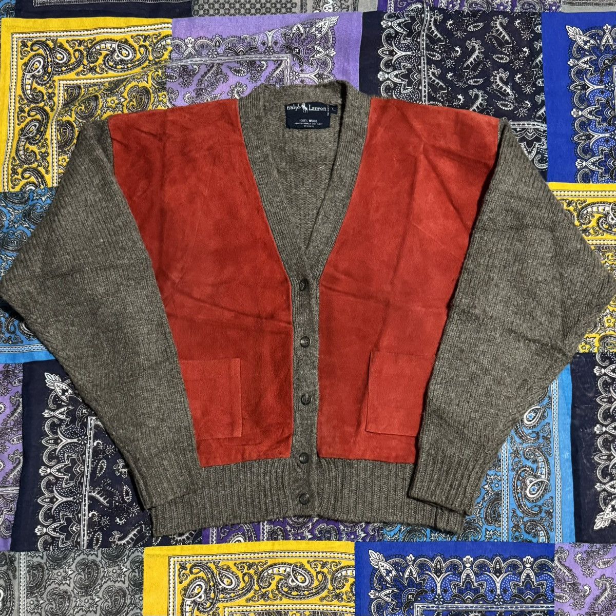 Polo Ralph Lauren × Vintage Polo Ralph Lauren Vintage Cardigan Size US L / EU 52-54 / 3 - 1 Thumbnail