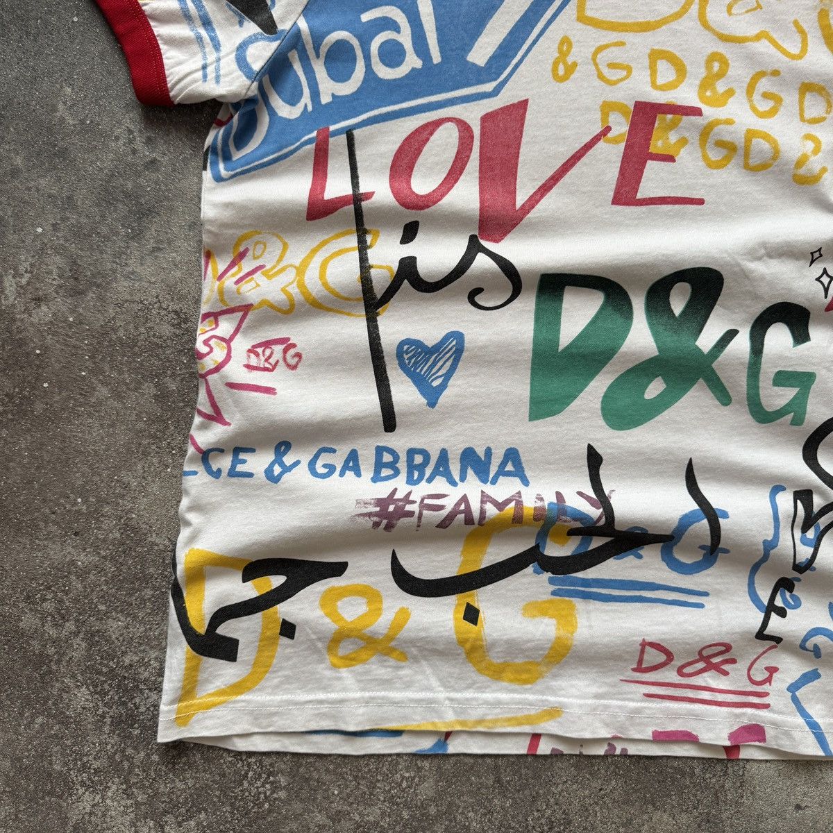 Dolce & Gabbana D&G Dolce & Gabbana Graffiti Print T-Shirt Size S / US 4 / IT 40 - 5 Thumbnail