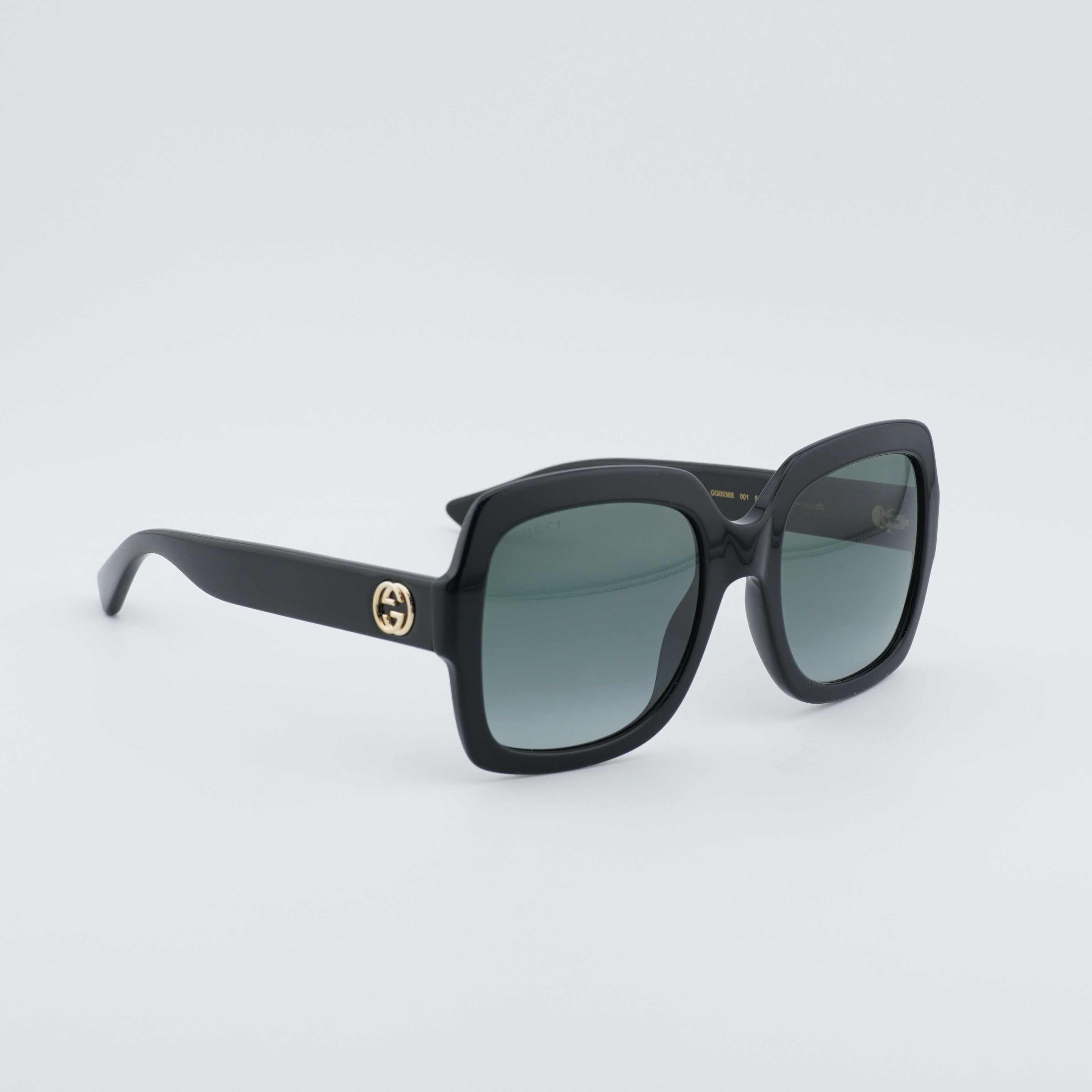 Gucci Gucci GG0036S 001 Women Sunglasses Black Square Frame Size ONE SIZE - 1 Thumbnail