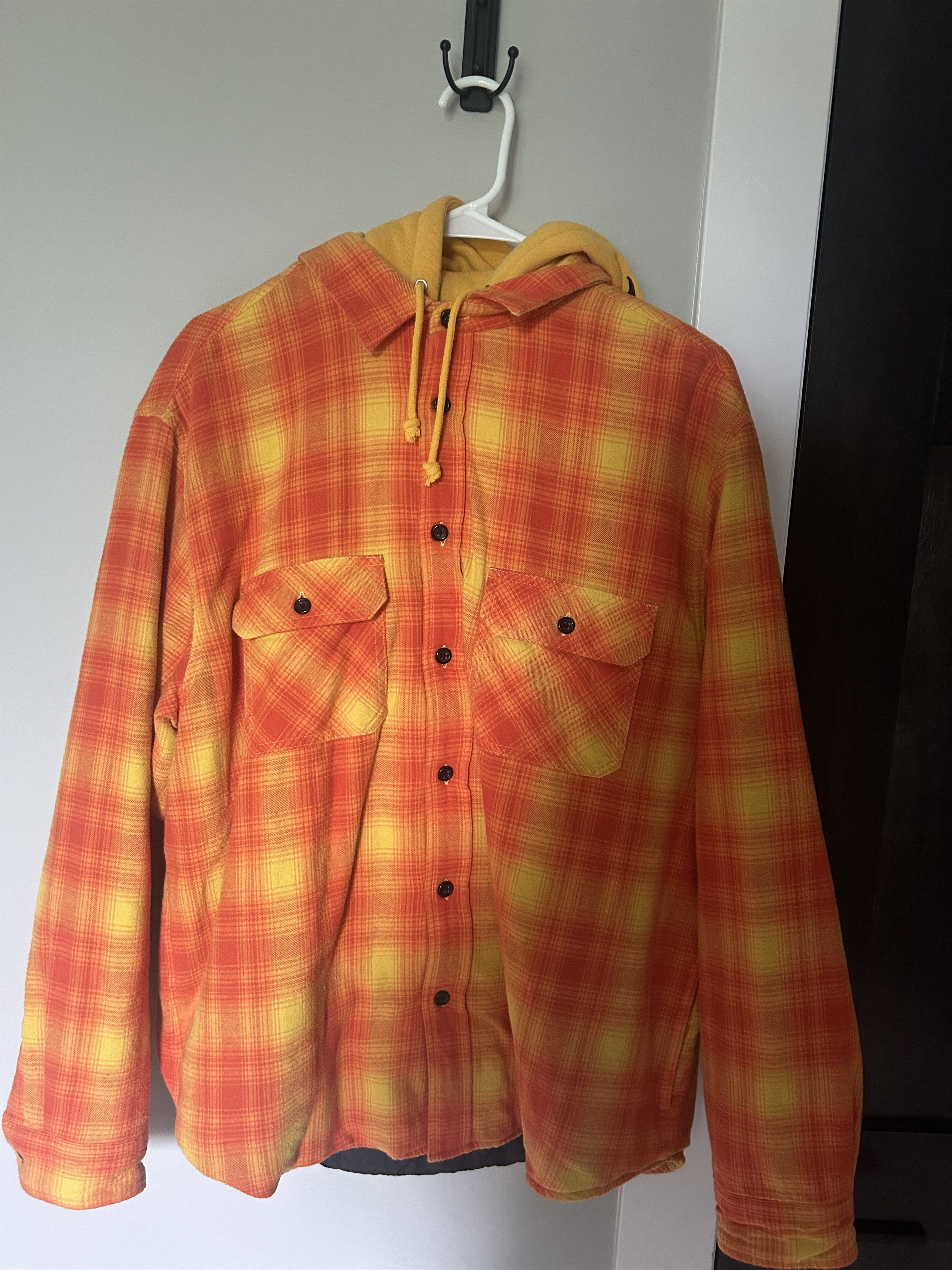 Supreme Supreme Hooded Flannel Zip Up Shirt | Grailed