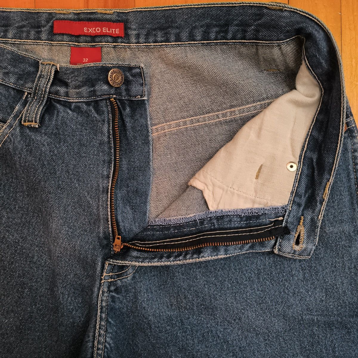 Vintage Exco Elite Embroidered Jeans Size US 32 / EU 48 - 3 Thumbnail