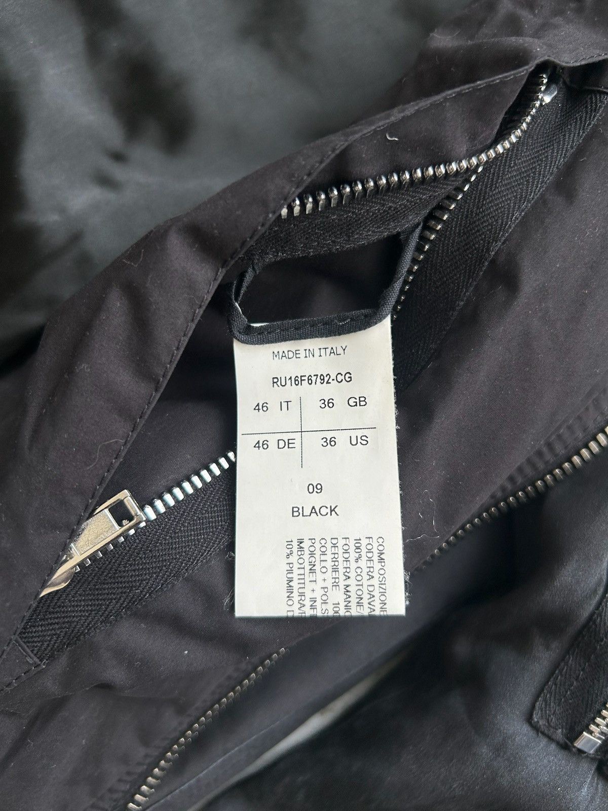 Rick Owens Rick Owens FW 16 MASTODON Silk Down Bomber Jacket Size US S / EU 44-46 / 1 - 5 Thumbnail