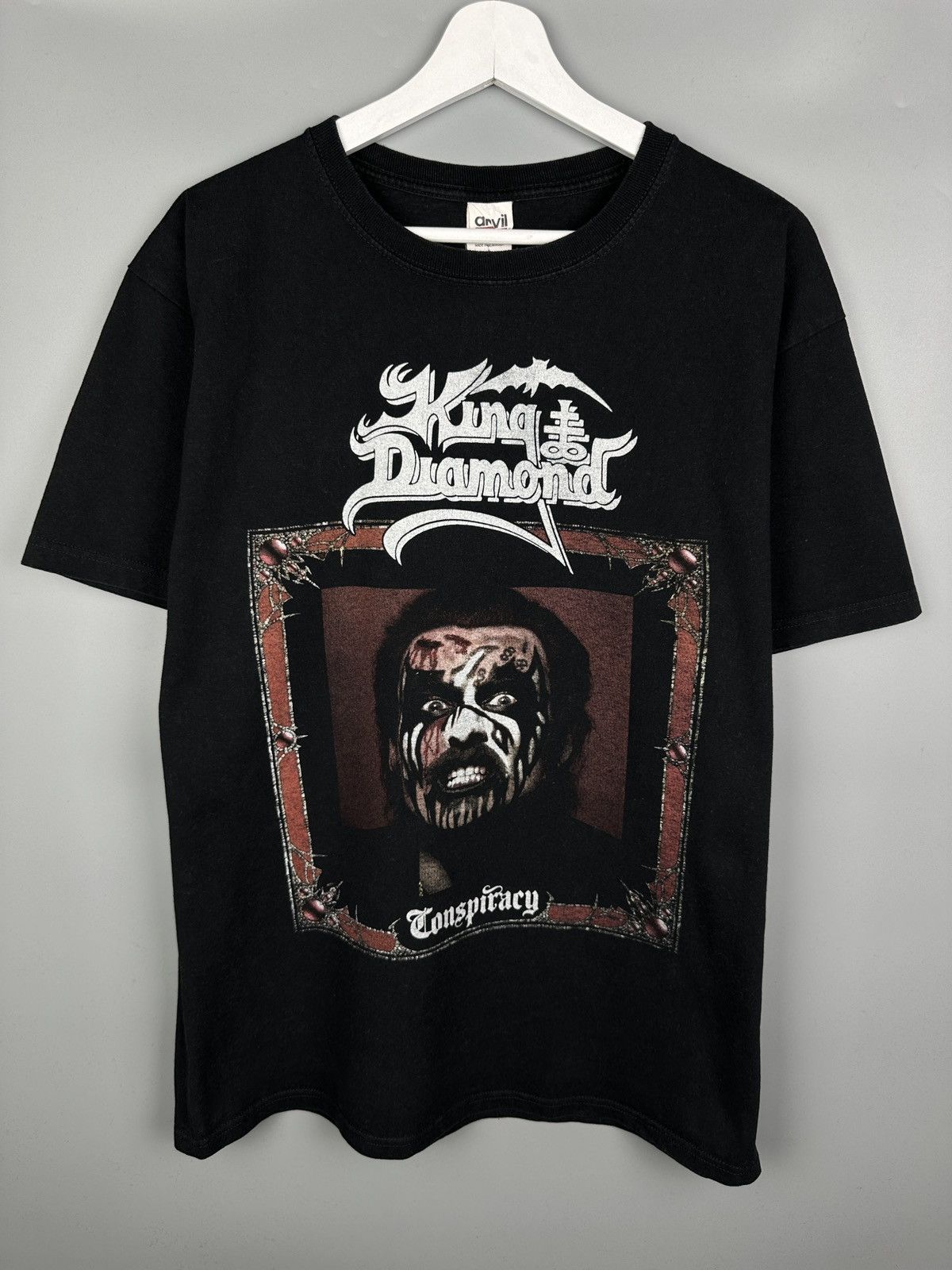 Band Tees Vintage King Diamond Conspiracy T Shirt Tee Metal Rock 90s Size US L / EU 52-54 / 3 - 1 Thumbnail