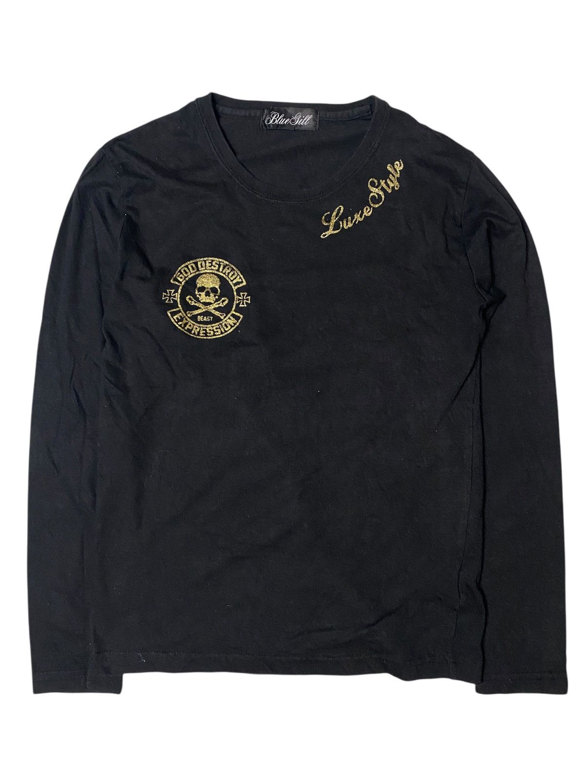 Hysteric Glamour 2000's Blue Jill Skull Poem Beast Longsleeve Size US XS / EU 42 / 0 - 5 Thumbnail