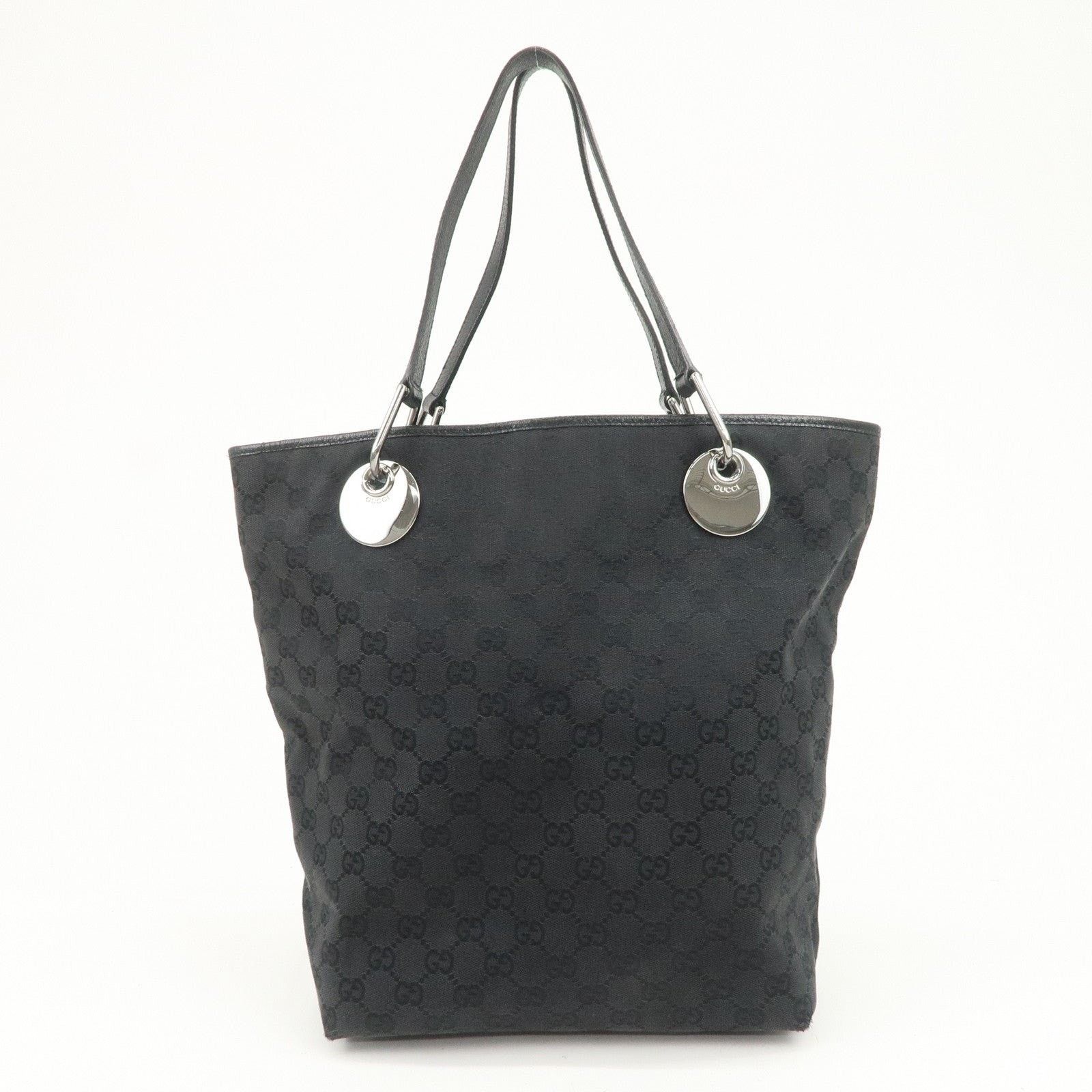 Gucci Gucci GG Canvas Tote Black Size ONE SIZE - 2 Thumbnail