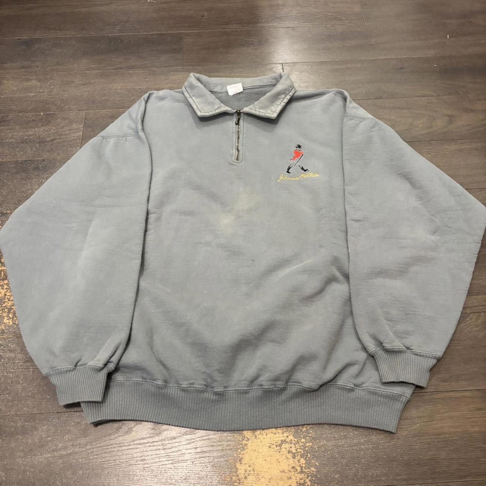 Other vintage Johnny walker quarter zip collared sweatshirt L/XL Size US L / EU 52-54 / 3 - 2 Thumbnail
