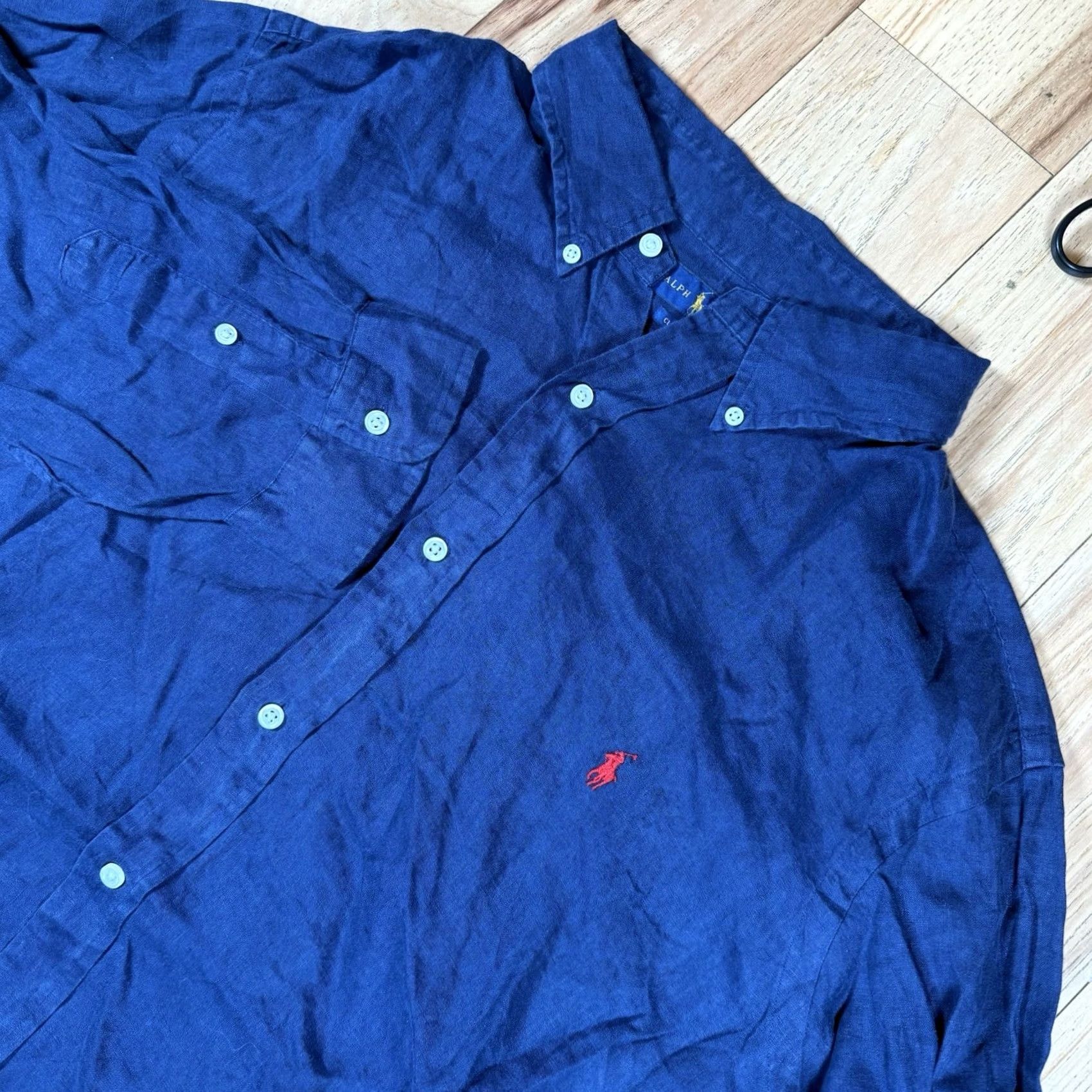 Polo Ralph Lauren Polo Ralph Lauren Button-Up Shirt Mens XXL Long Sleeve Blue New With Tags Size US XXL / EU 58 / 5 - 2 Thumbnail