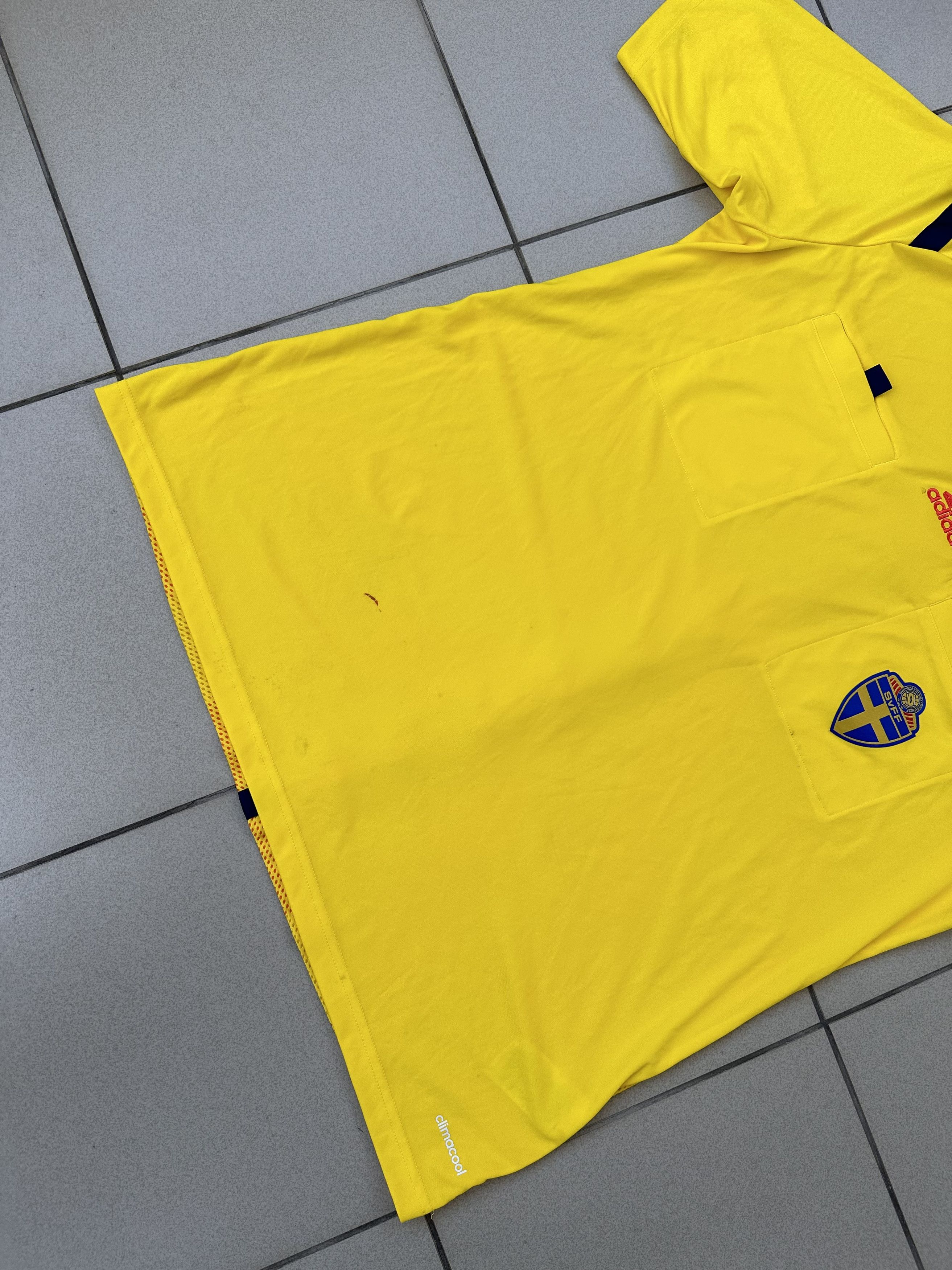Adidas × Vintage Adidas SvFF Sweden football jersey tee tricot Size US XL / EU 56 / 4 - 4 Thumbnail