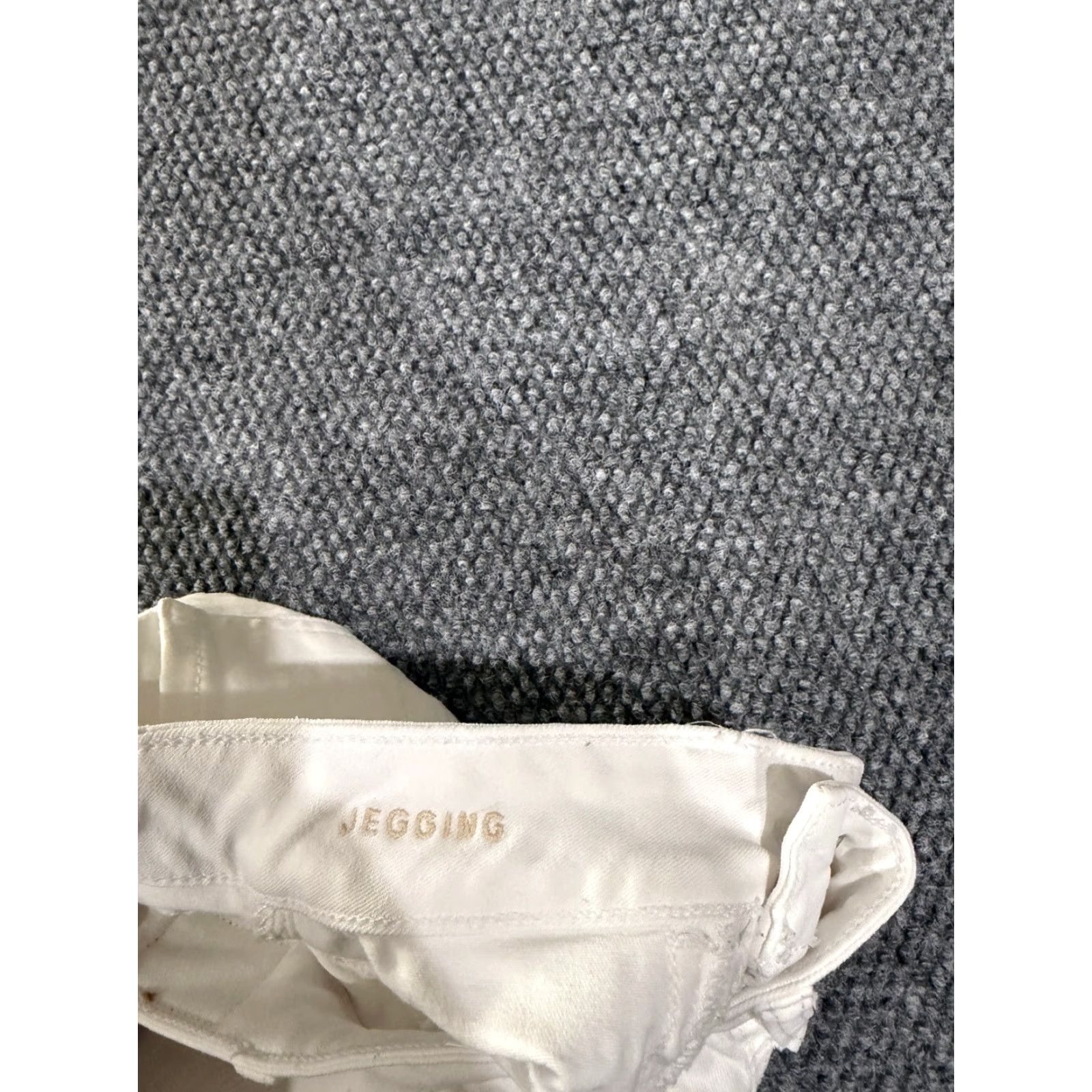 American Eagle Outfitters American Eagle Outfitters Jegging Womens 00 X Short White Skinny Stretch Denim Jeans Size 24" / US 00 / IT 34 - 5 Thumbnail