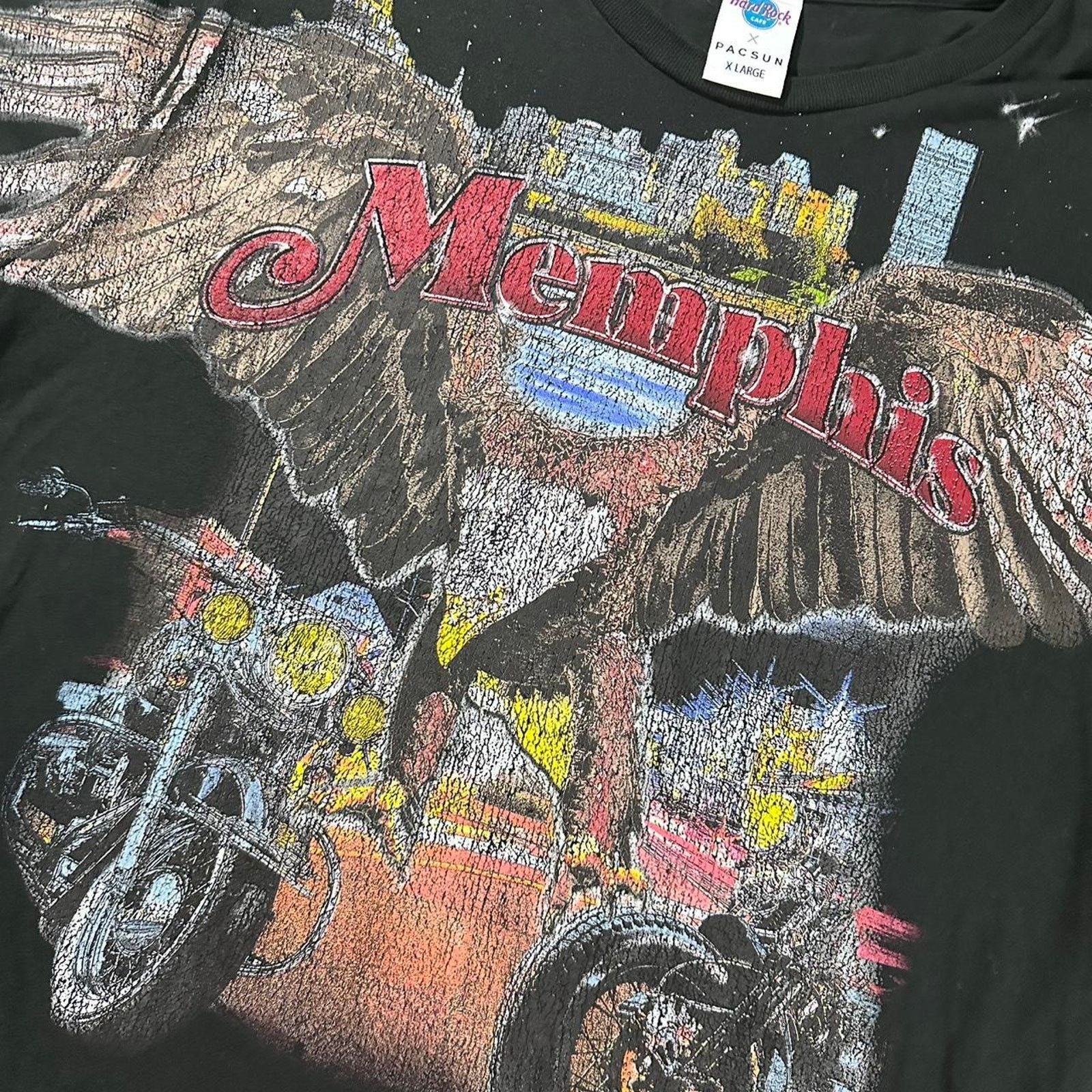 Hard Rock Cafe Hard Rock Cafe Memphis Eagle Graphic T-Shirt - XL Size US XL / EU 56 / 4 - 2 Thumbnail