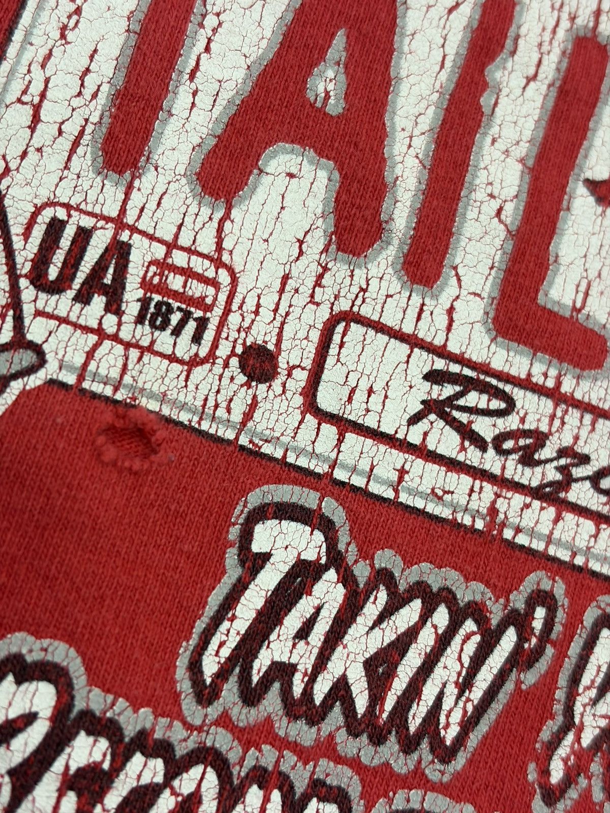 Anvil Vtg Y2K Arkansas Razorbacks NCAA Football Graphic Tee Size US L / EU 52-54 / 3 - 3 Thumbnail