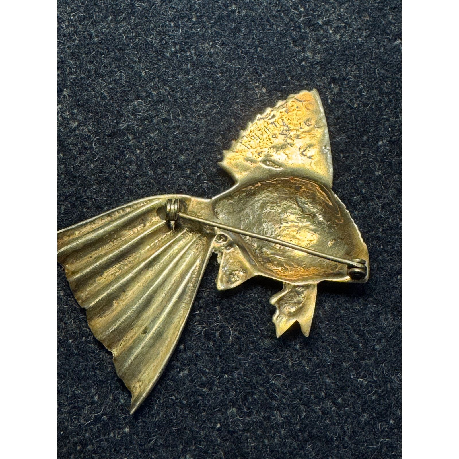 Other 925 Sterling Tested 17grams Koi Fish Brooch Size ONE SIZE - 4 Thumbnail