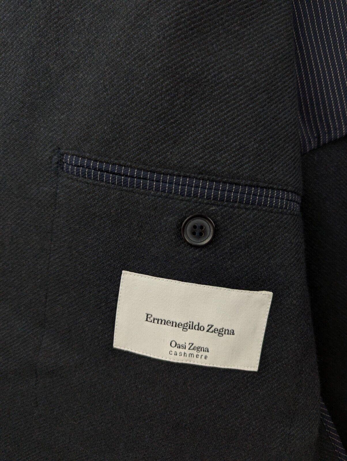 Ermenegildo Zegna ZEGNA OASI Sz US 48L Charcoal Grey 100% CASHMERE Blazer Size 48L - 11 Thumbnail