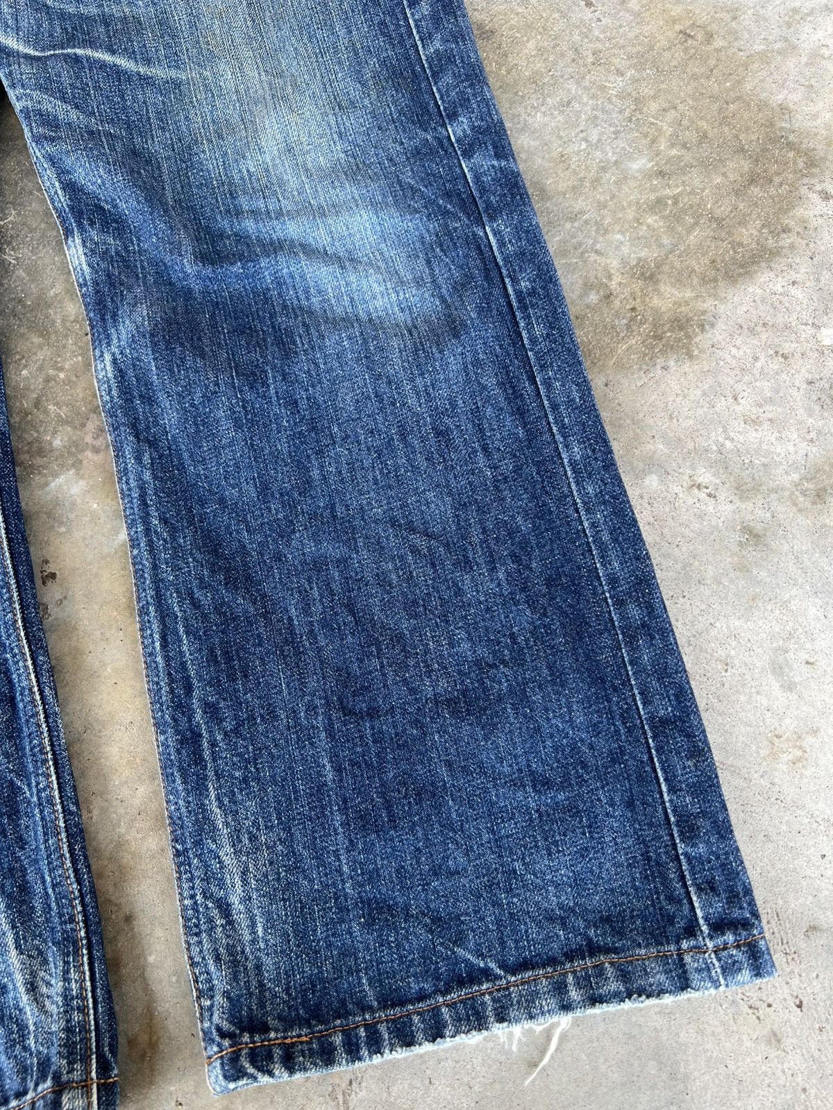 Big John × Japanese Brand 💥Baggy💥Vintage Big John Extra Blue Jean Size US 32 / EU 48 - 4 Thumbnail