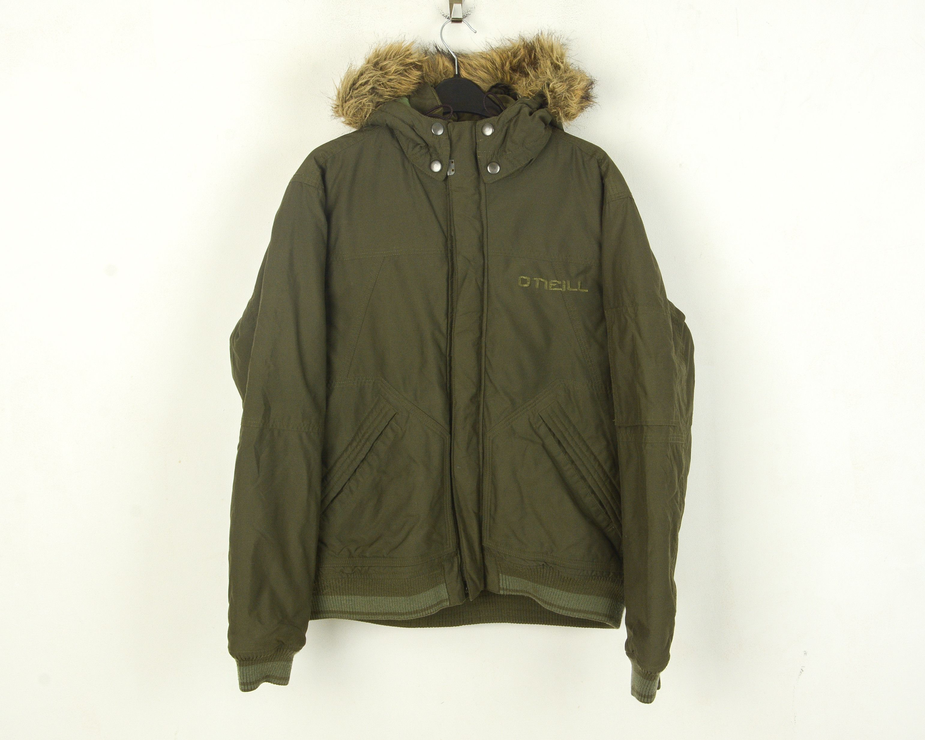 O'Neill Women M Jacket Bomber Parka Hooded Khaki Waterproof Coat Size M / US 6-8 / IT 42-44 - 1 Thumbnail