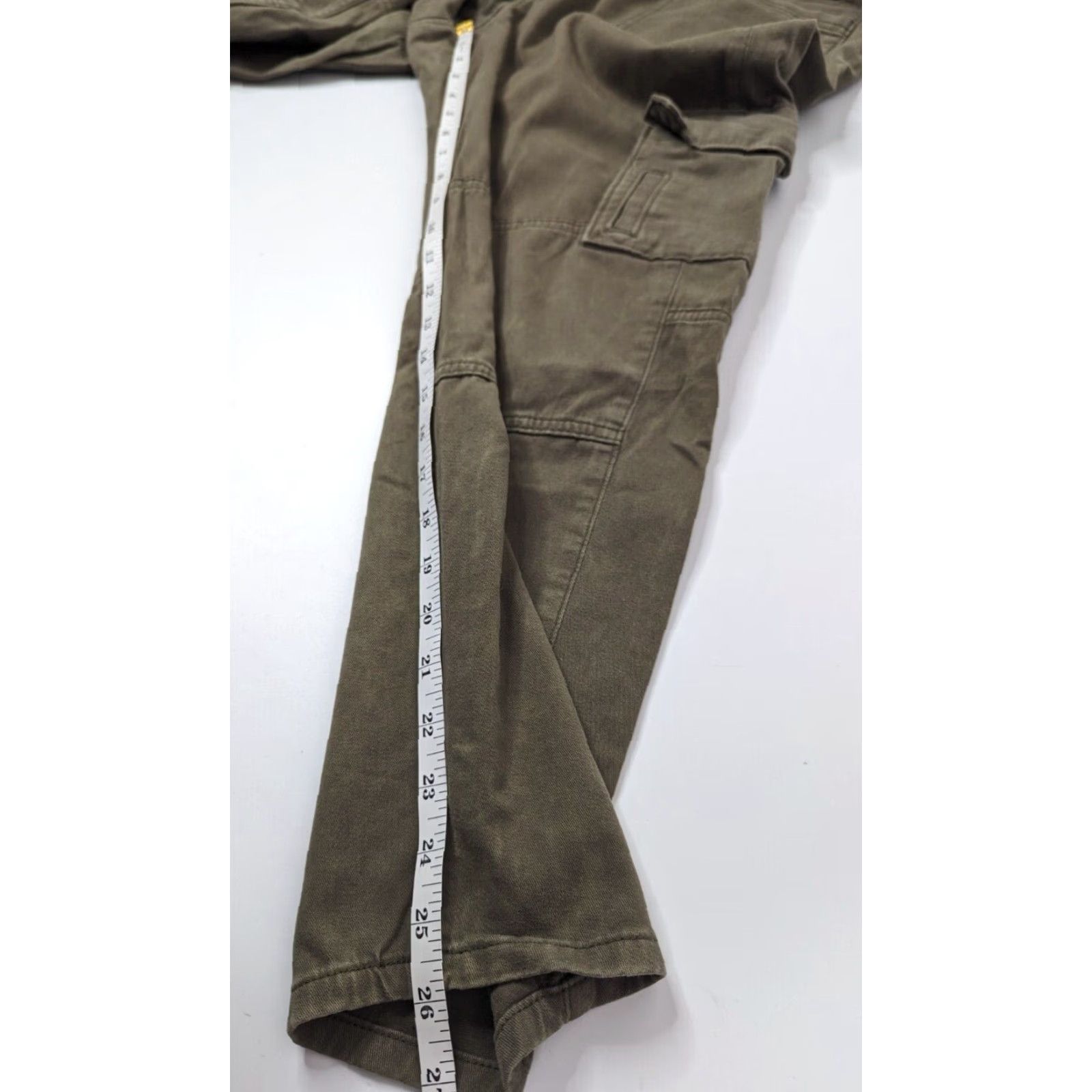 Abercrombie & Fitch VINTAGE Abercrombie & Fitch Pants Women 30 Green Cropped Cargo Outdoors Casual Size 30" / US 8 / IT 44 - 6 Thumbnail
