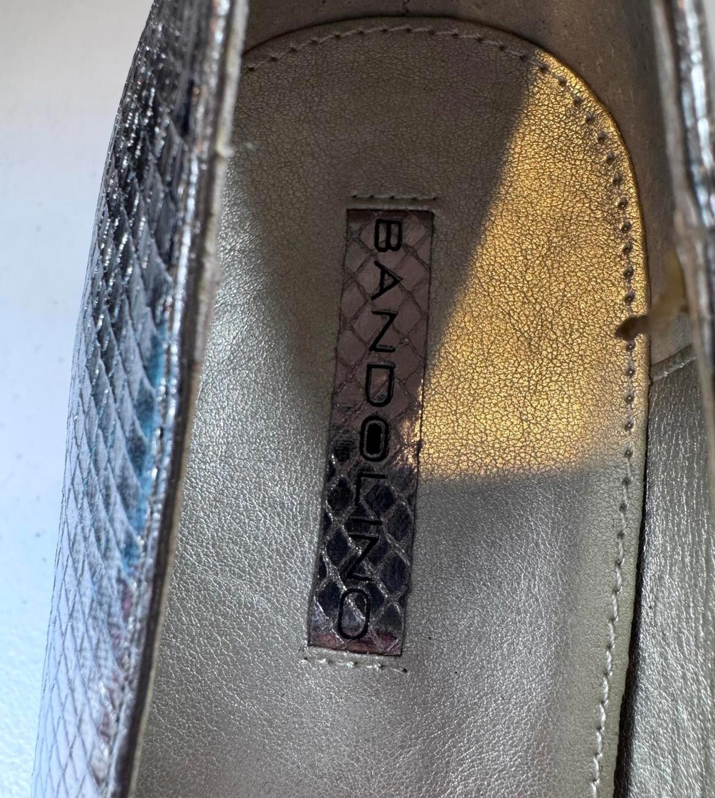 Designer Stylish Bandolino Metallic Heeled Pumps, size 11 Size US 11 / IT 41 - 2 Thumbnail