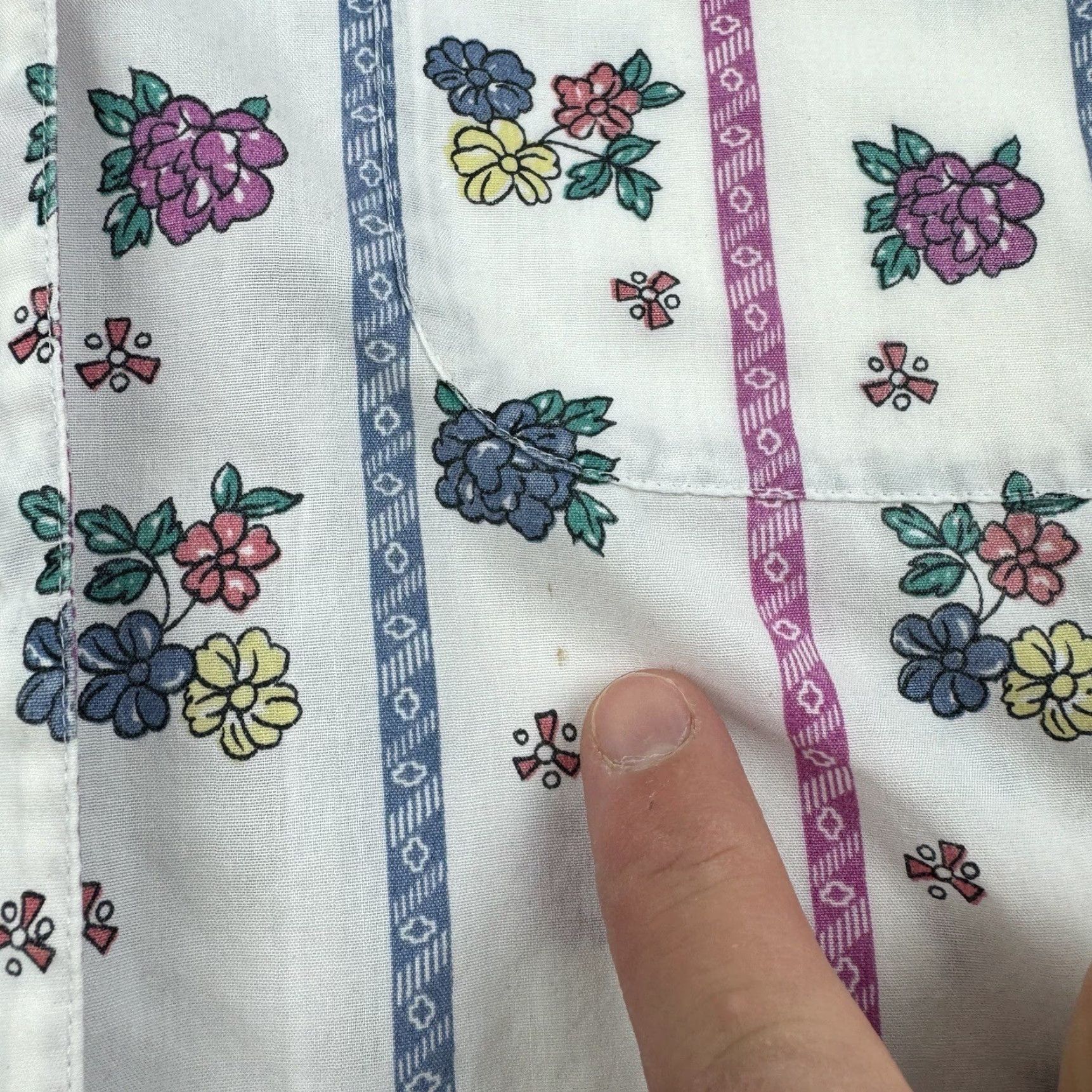 Levi's Vintage Levis Travelers Button Up Shirt Large Floral Flowers Cute Fun 90s Womens Size L / US 10 / IT 46 - 3 Thumbnail