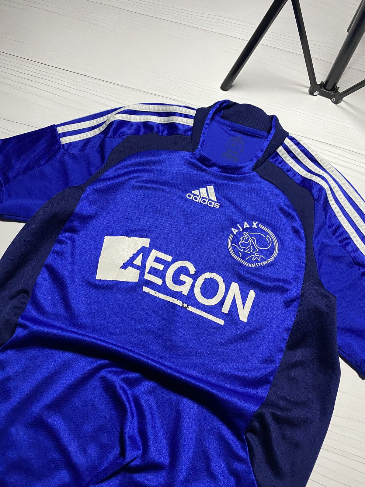 Adidas × Vintage Vintage Ajax 2008-09 Away soccer football y2k t shirt Size US S / EU 44-46 / 1 - 21 Thumbnail