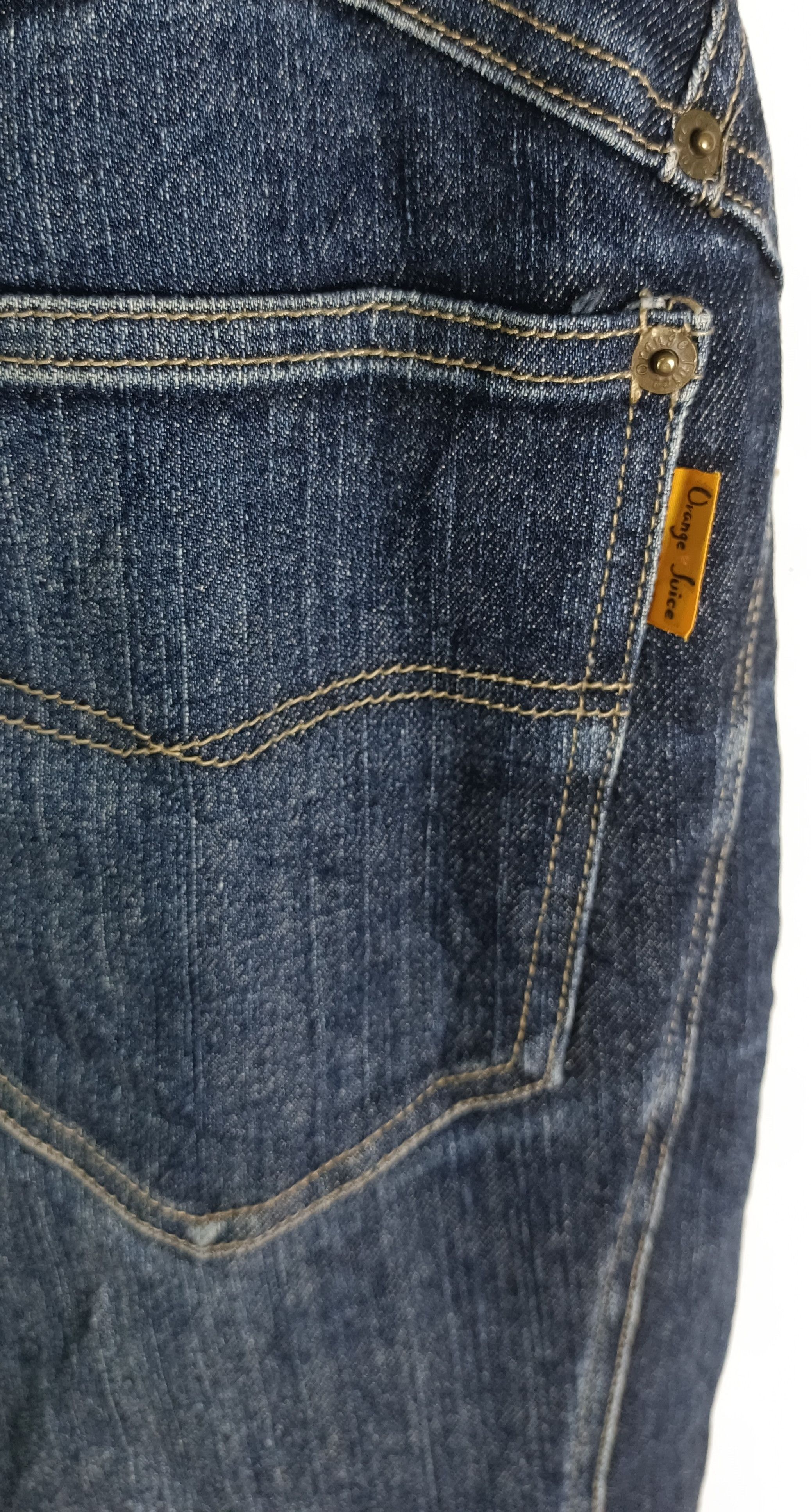 Japanese Brand Vintage💥 Flare Orange Juice jeans Size US 33 - 7 Thumbnail