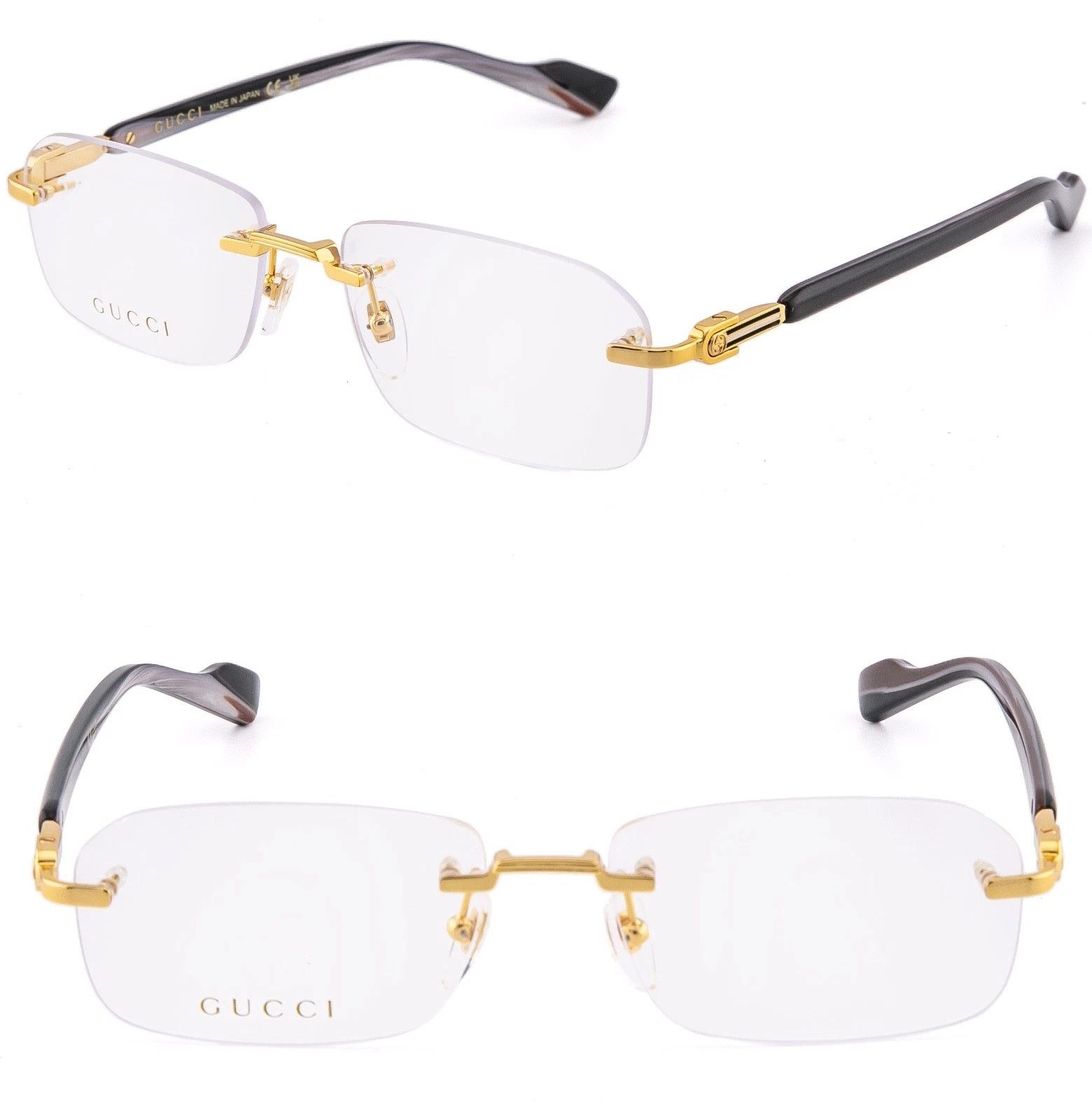 Gucci GUCCI GG1221O 1221 Classic Narrow Eyeglasses 002 GG1221 Size ONE SIZE - 1 Thumbnail