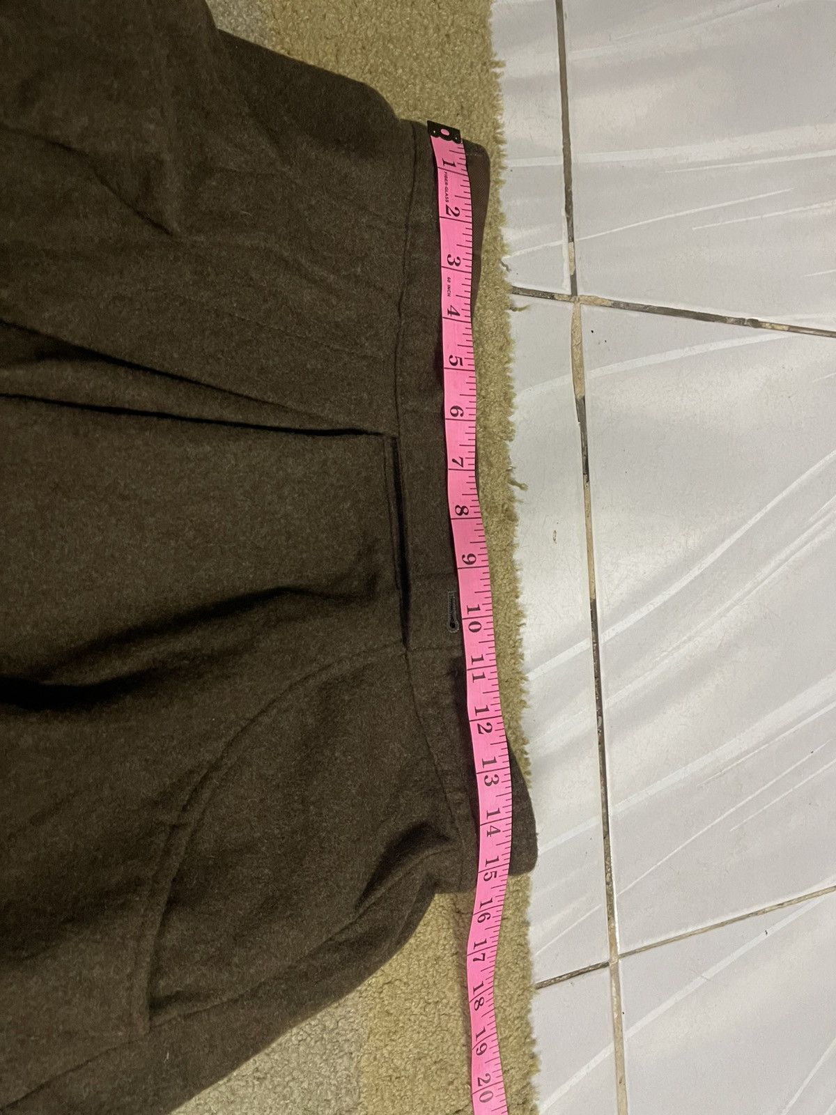 Y's × Yohji Yamamoto Very rare VINTAGE YOHJI YAMAMOTO WOOL MINI SKIRT Size 31" - 10 Thumbnail