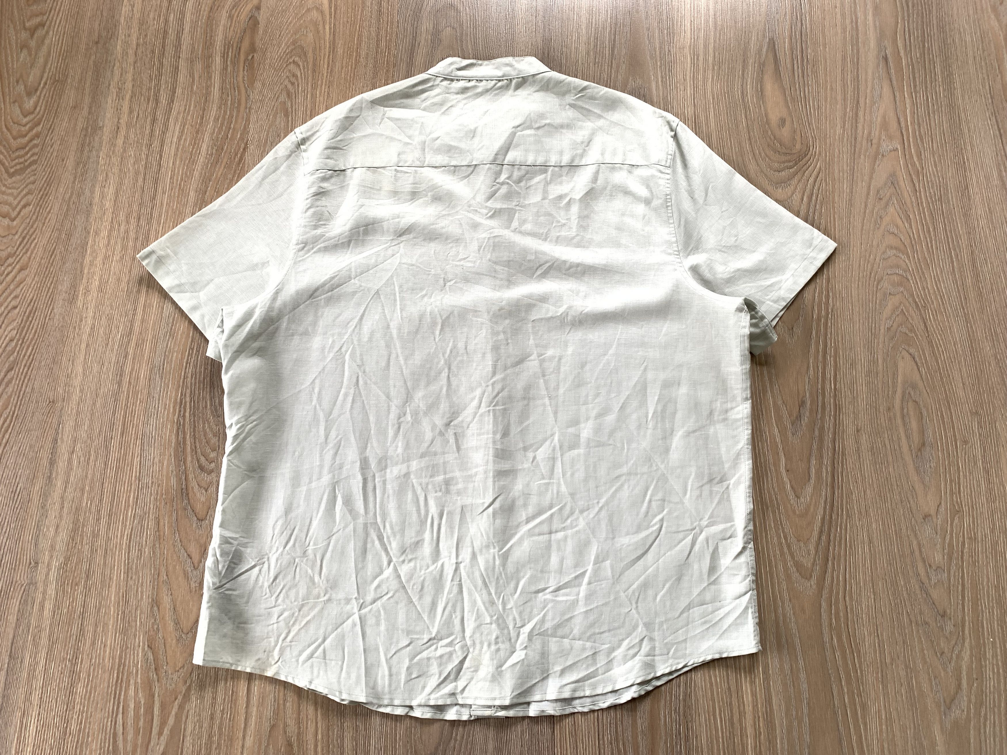 Asos × Designer Asos Basic Beige Linen Shirt Size US XXL / EU 58 / 5 - 3 Thumbnail