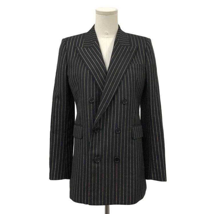 Saint Laurent Paris Saint Laurent Pinstripe Double Breasted Blazer Size 38 Size XS / US 0-2 / IT 36-38 - 1 Thumbnail