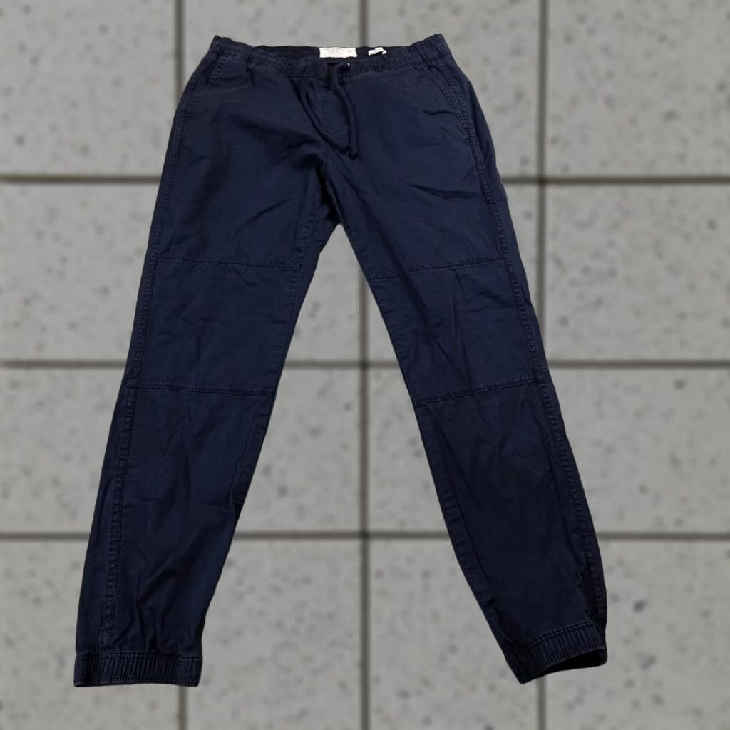 Abercrombie & Fitch Abercrombie & Fitch Pants Mens S Blue Drawstring Jogger Stretch Causal Preppy Y2K Size US 32 / EU 48 - 1 Thumbnail