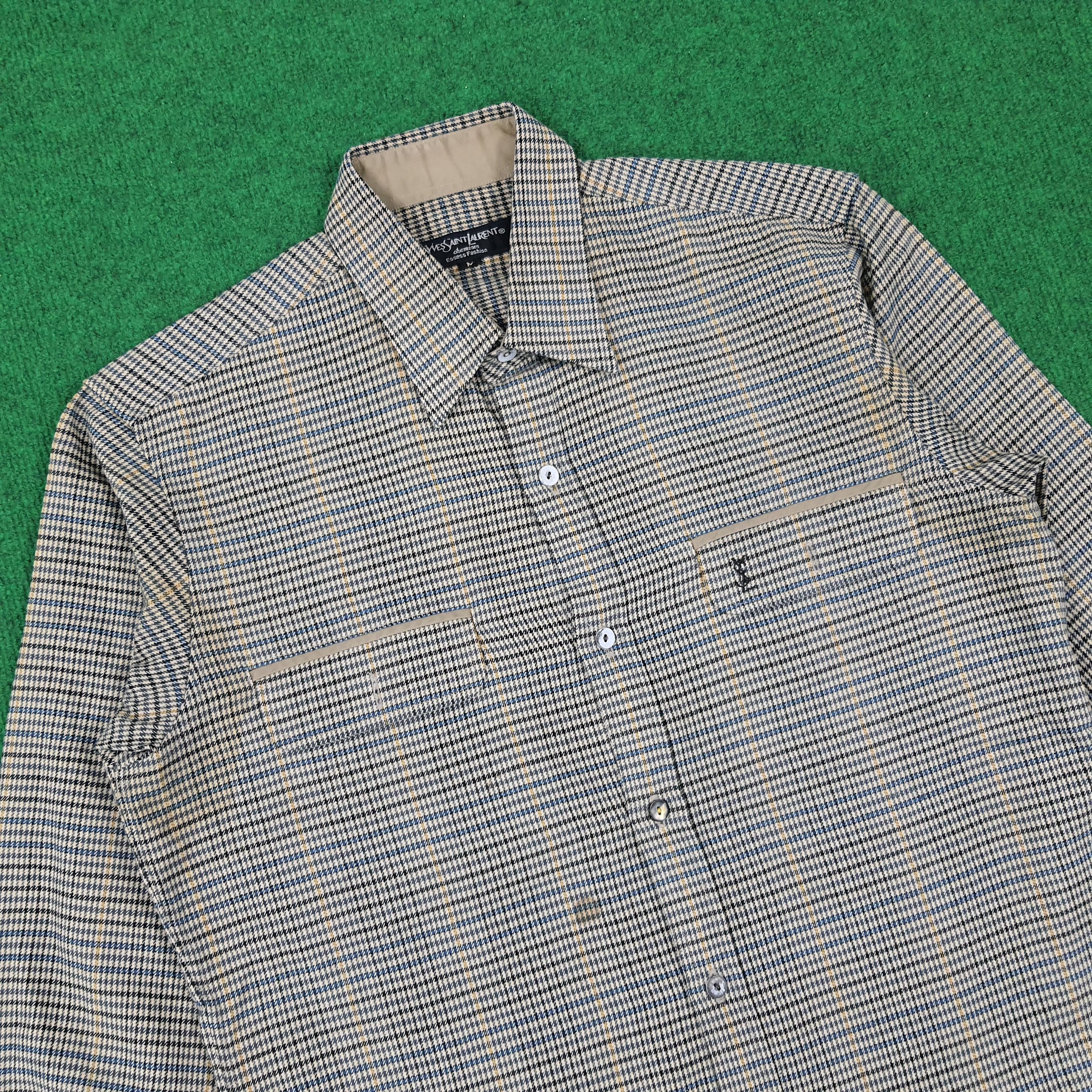 Vintage × Yves Saint Laurent Vintage Ysl Yves Saint Lauren Designer Button Up Shirt Size US S / EU 44-46 / 1 - 2 Thumbnail