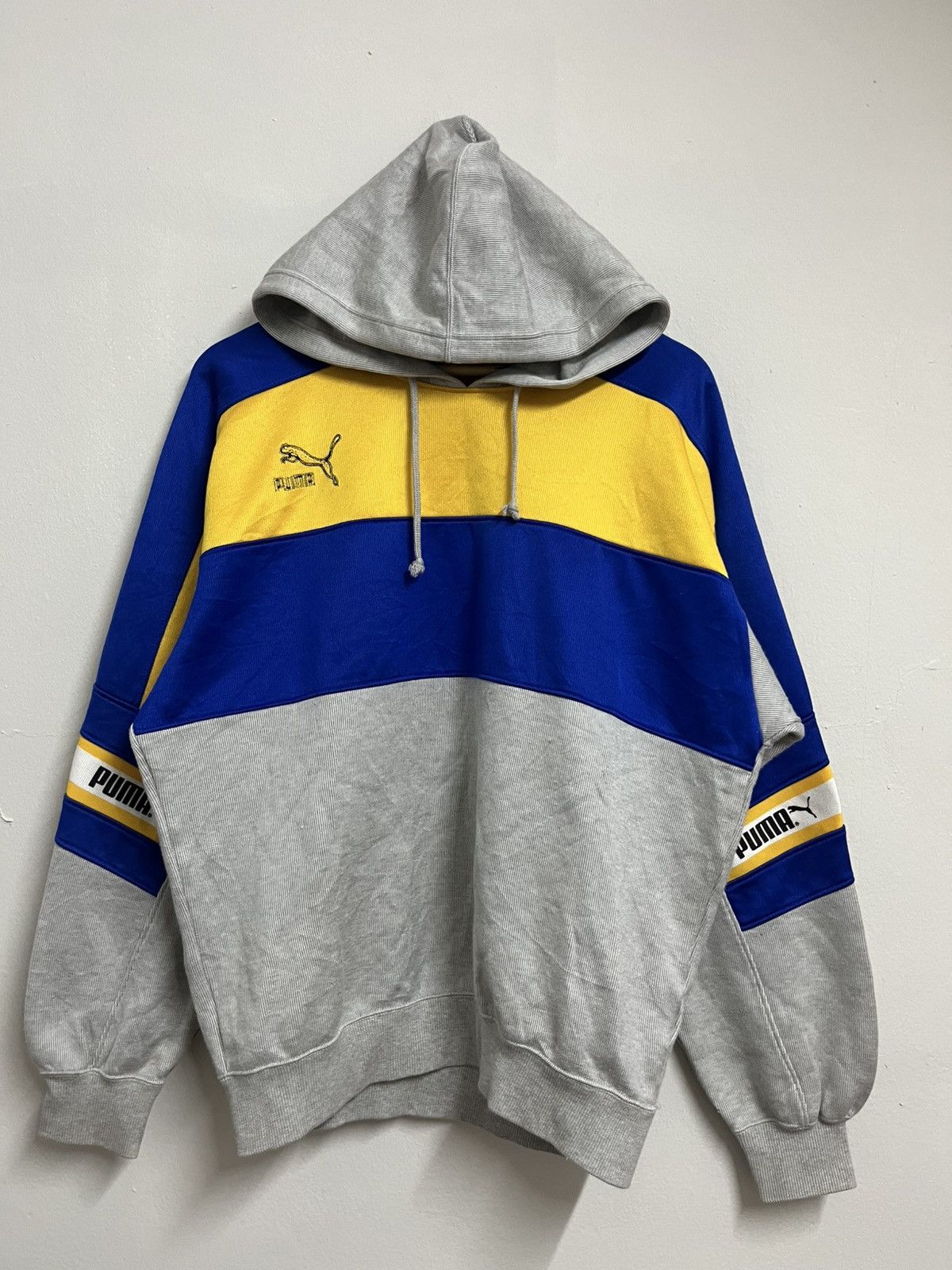 Japanese Brand 💥Vintage PUMA BIG LOGO Hoodie Size US L / EU 52-54 / 3 - 2 Thumbnail