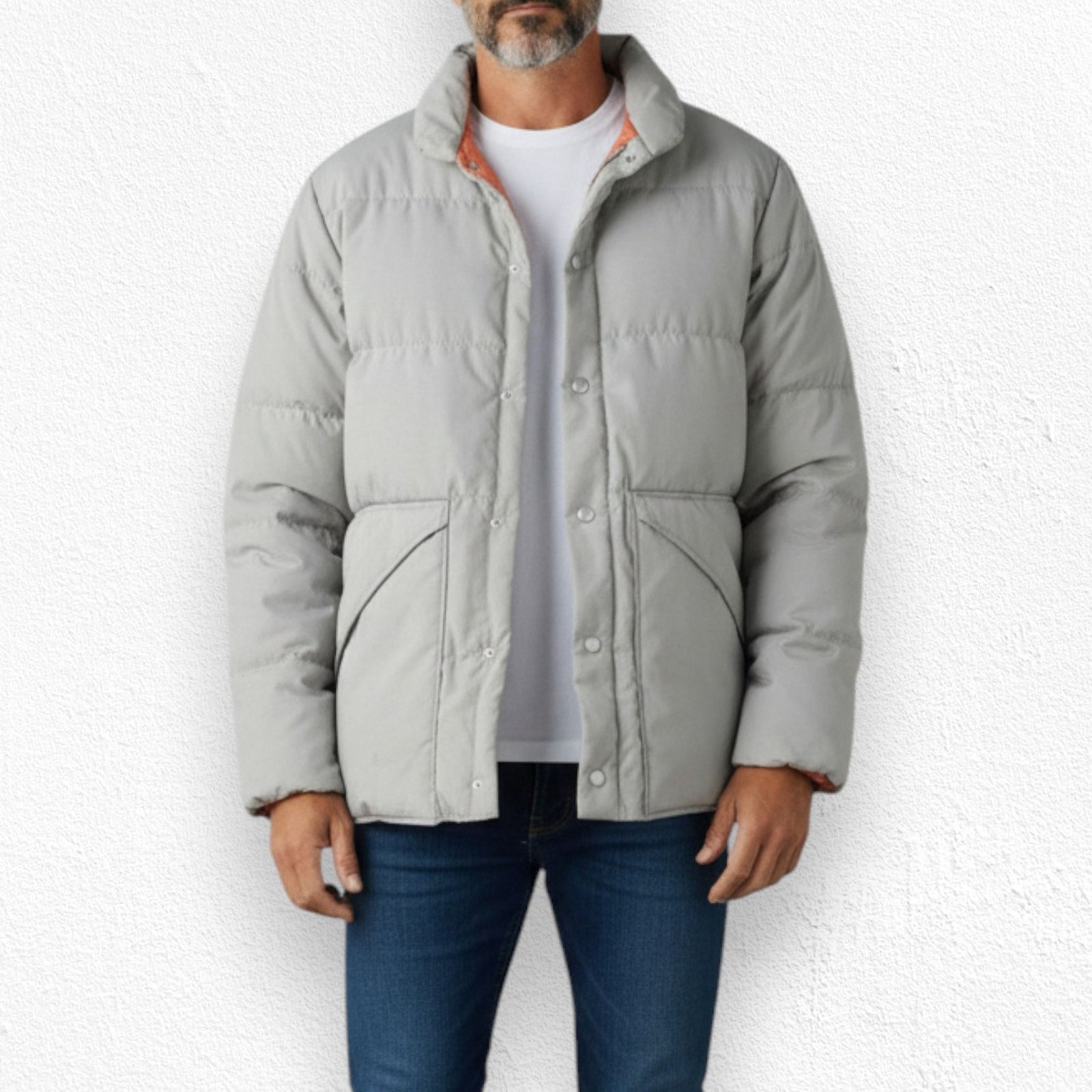 Vintage 70s Tan Goose Down USA Made Puffer Jacket Size Large Size US L / EU 52-54 / 3 - 3 Thumbnail
