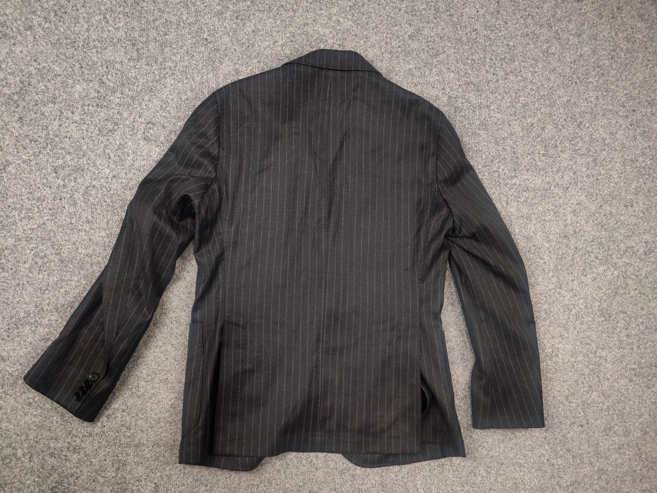 Paoloni Paoloni Quarantotto Reda Striped Unlined Blazer Pants Suit Size 48R - 8 Thumbnail
