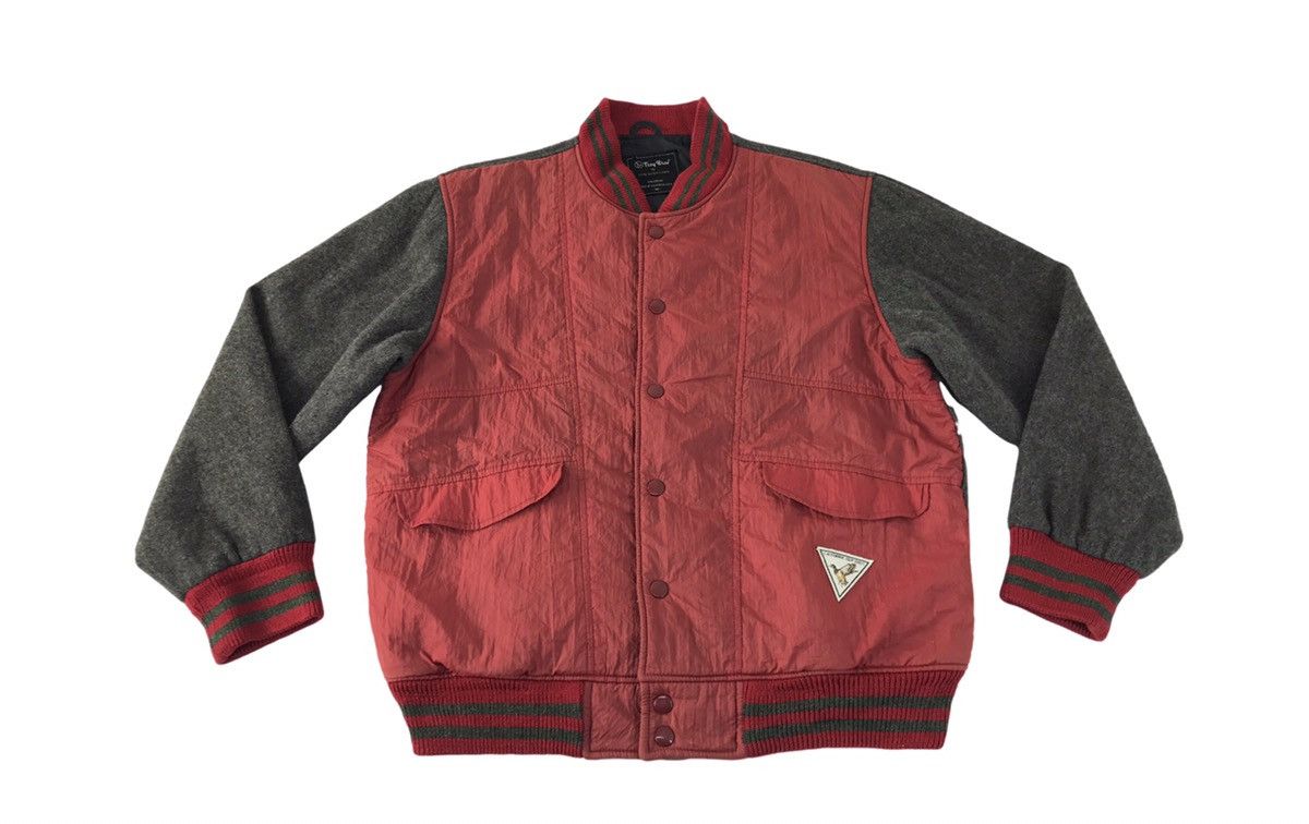 Japanese Brand Vtg Varsity Jacket Troy Bros Two Tones Colour Snap Button Size US M / EU 48-50 / 2 - 1 Thumbnail
