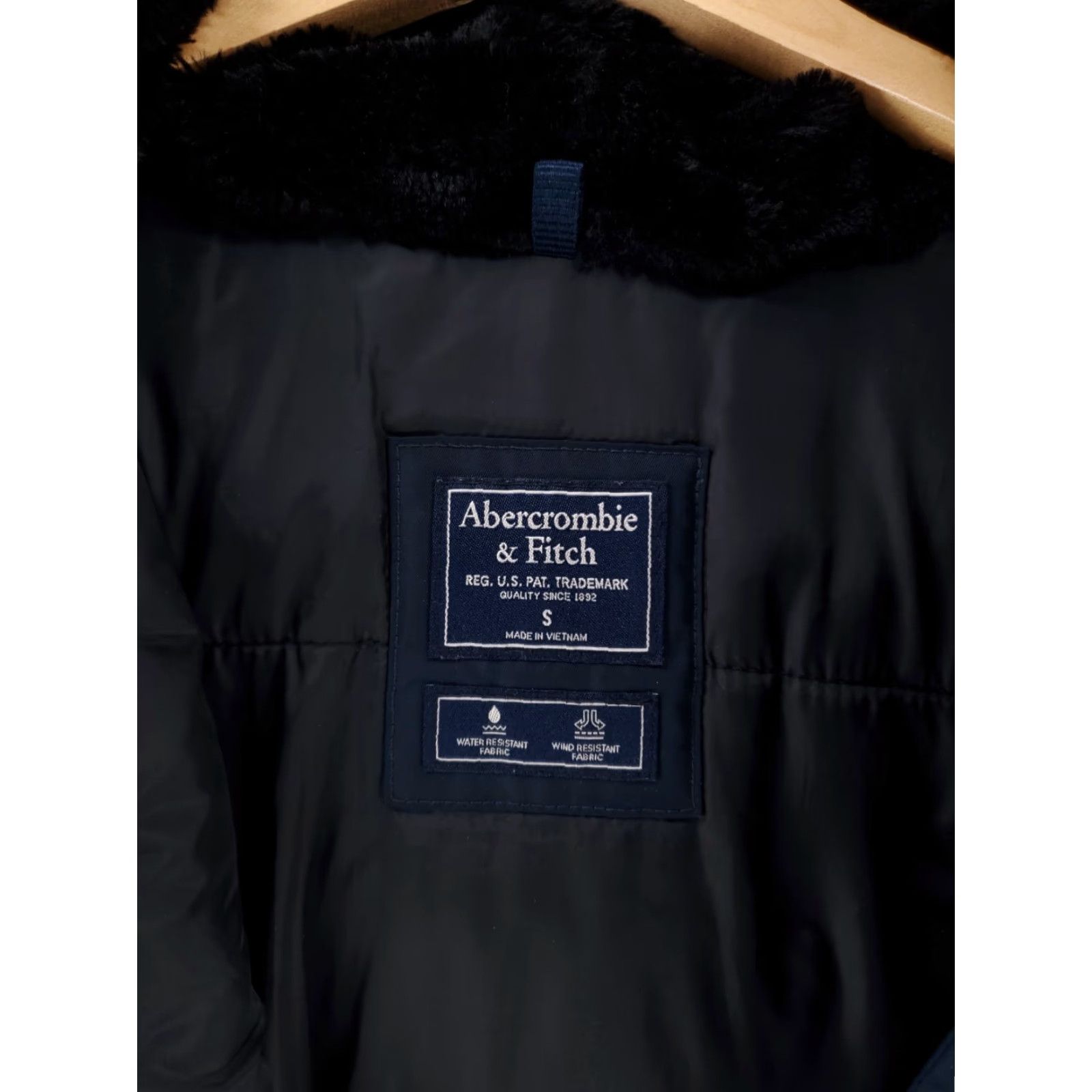 Abercrombie & Fitch Abercrombie & Fitch Jacket Mens S Blue Hooded Parka Winter Coat Size US S / EU 44-46 / 1 - 3 Thumbnail
