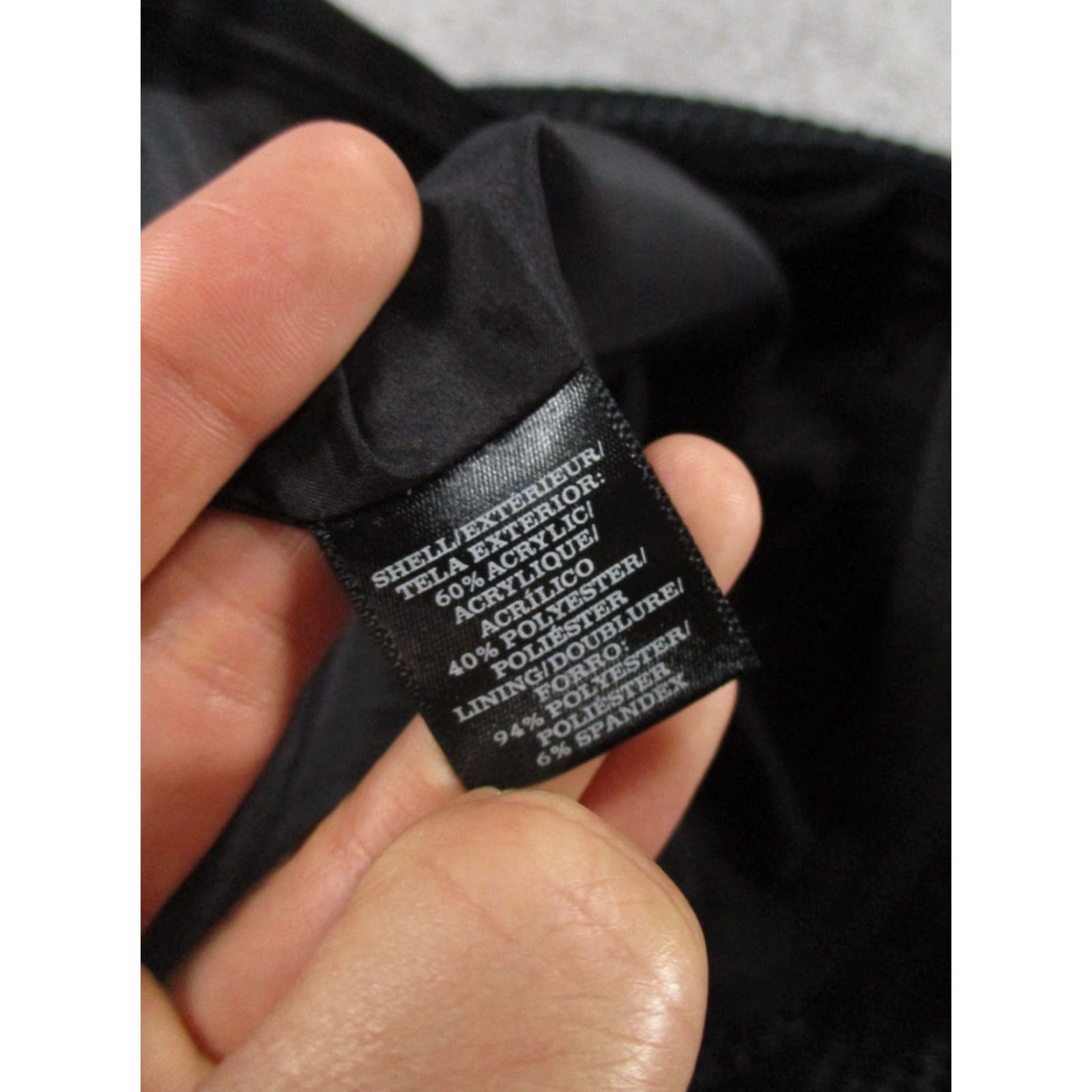 Ann Taylor VINTAGE Ann Taylor Skirt Womens 12 Black Textured Fishtail Pencil NEW Size 34" / US 12 / IT 48 - 7 Thumbnail