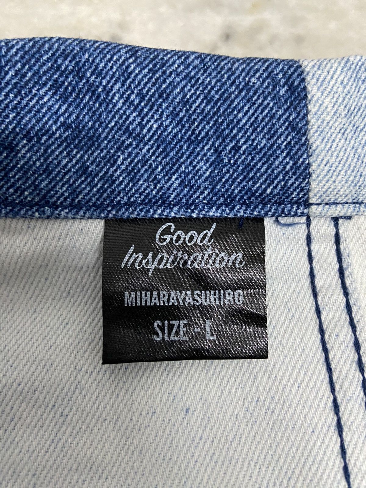 Maison MIHARA YASUHIRO Gu x Miharayasuhiro Two Tone Denim Trucker Jacket Size US L / EU 52-54 / 3 - 8 Thumbnail