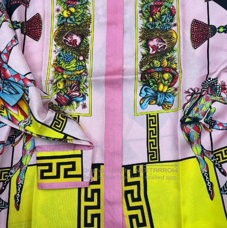 Versace Versace Pink Silk Long Sleeve T-Shirt . Size S / US 4 / IT 40 - 5 Thumbnail