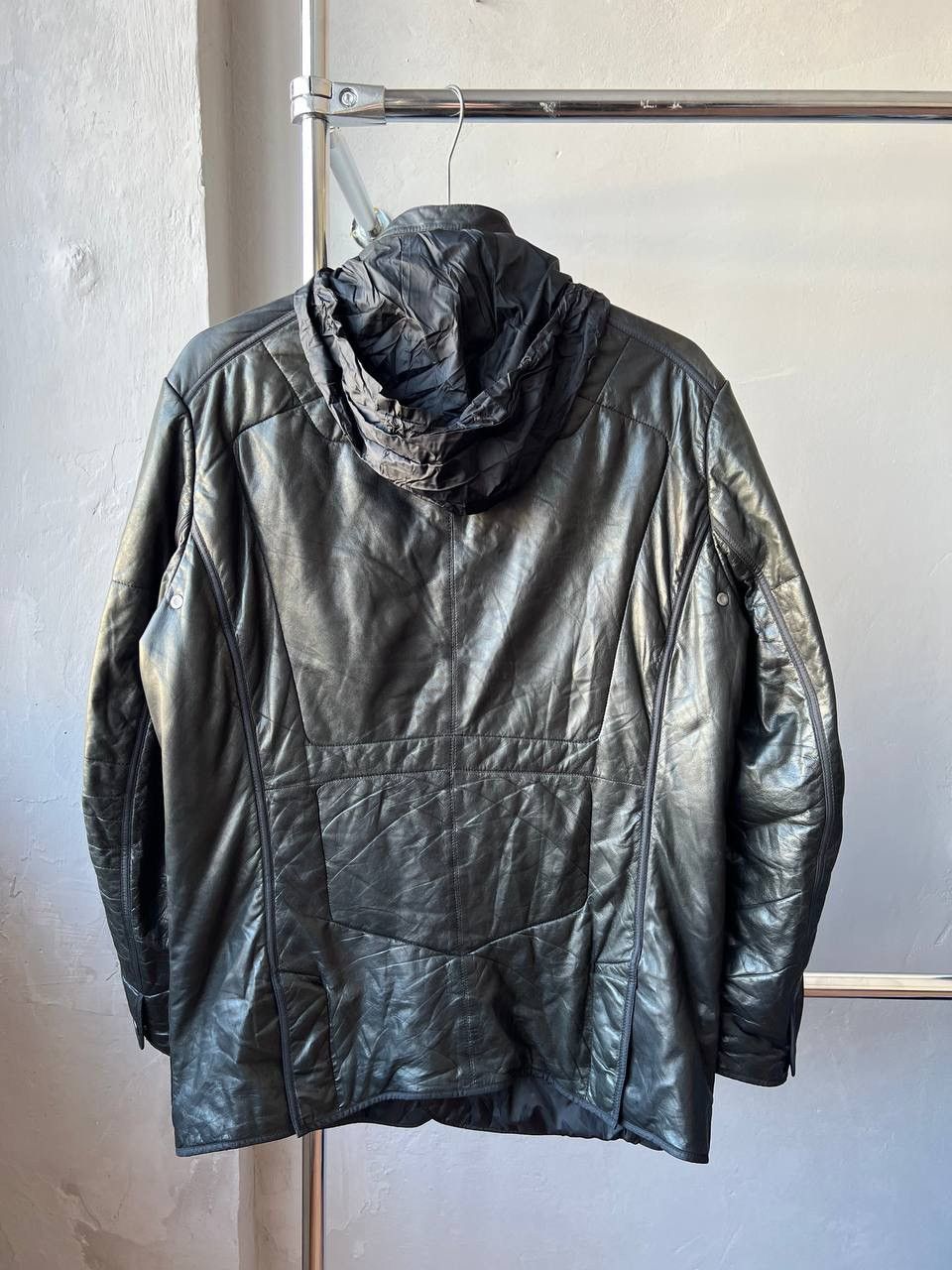 Ermenegildo Zegna ZEGNA SPORT CLASSIC BRUTAL MULTI-POCKET LEATHER JACKET COAT Size US L / EU 52-54 / 3 - 15 Thumbnail