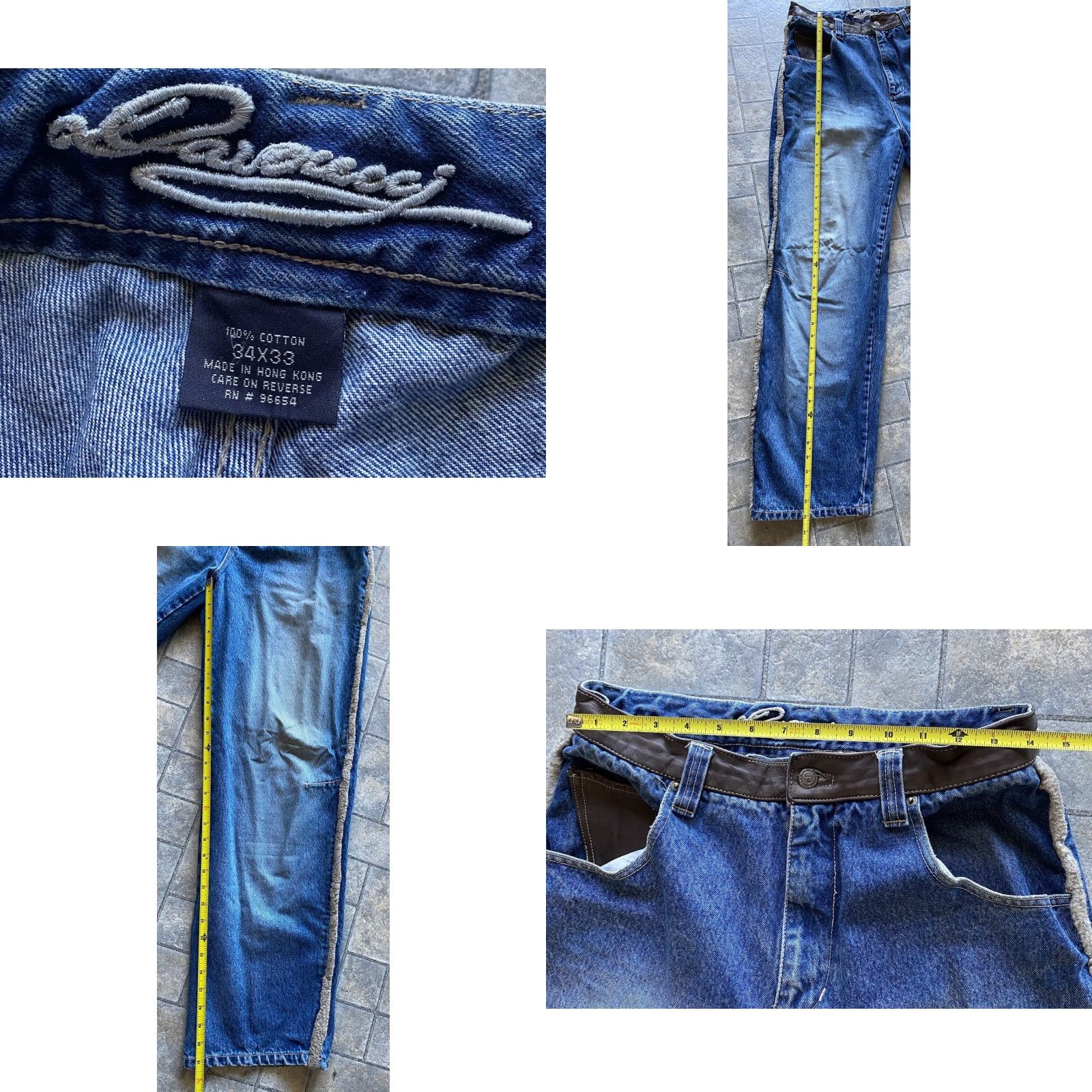 Vintage Davoucci Jeans Men Blue 34x33 Hong Kong Regular Jeans Pants 34 33 Mens Blue Hong Kong Davoucci Jeans Size US 34 / EU 50 - 8 Thumbnail