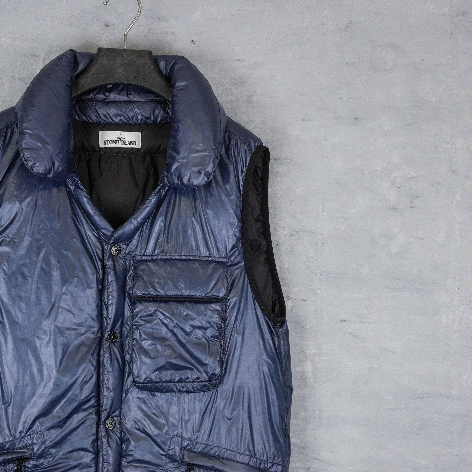 Stone Island Stone island pertex quantum y navy blue down vest jacket Size US XL / EU 56 / 4 - 2 Thumbnail