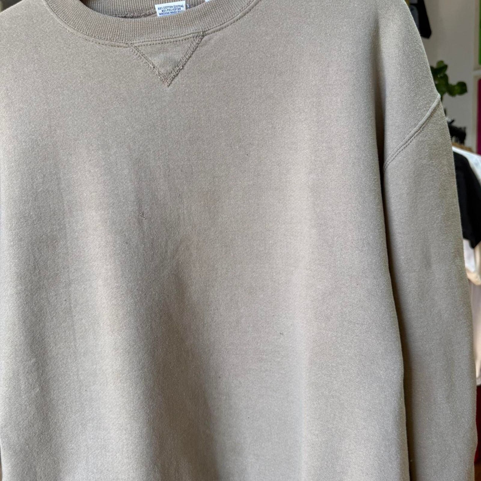 Russell Athletic × Vintage Vintage 90s Earth Tone Tan Russell Athletic Crewneck Size US L / EU 52-54 / 3 - 2 Thumbnail