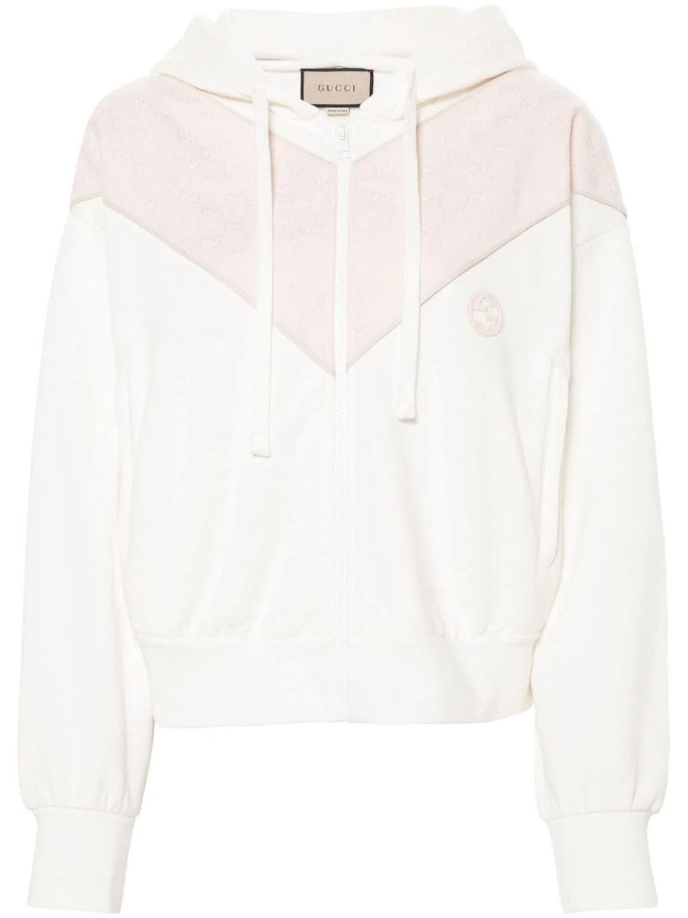 Gucci o1la5ras0526 Cotton Jersey Zip Hoodie With Patch Size L / US 10 / IT 46 - 1 Thumbnail