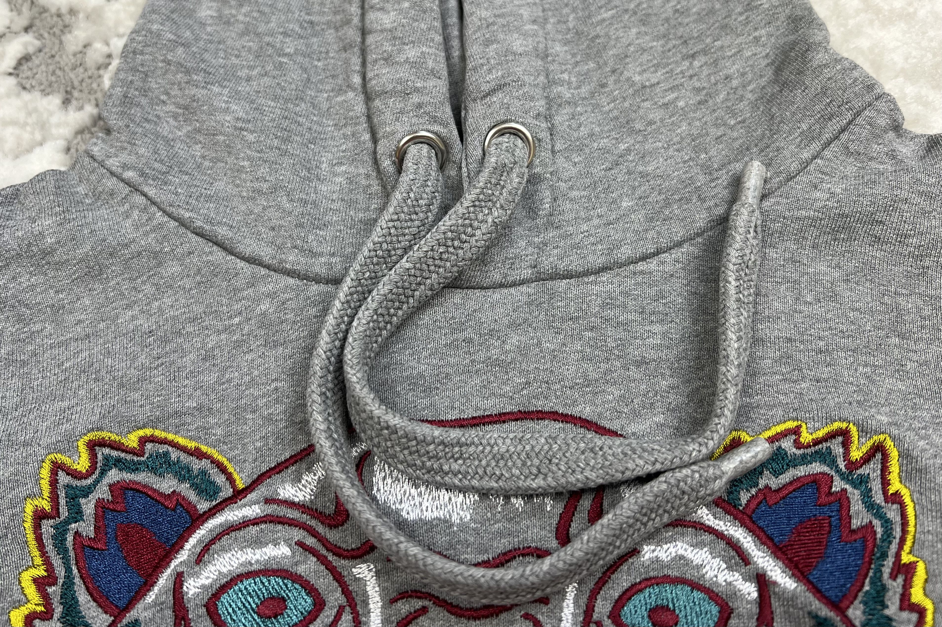 Kenzo Kenzo Paris Tiger Embroidered Hoodie Grey S Size US S / EU 44-46 / 1 - 7 Thumbnail