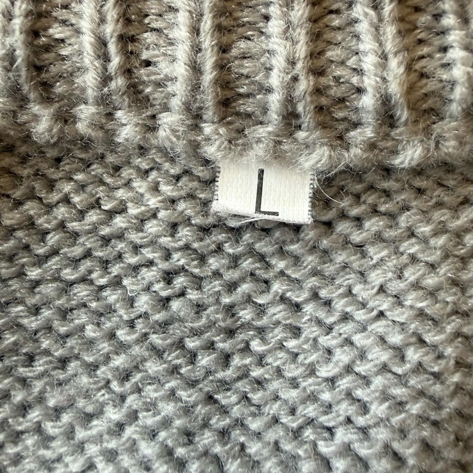 Other Cozy "Valentines" Heart Pattern Sweater - Gray and Cream Size L / US 10 / IT 46 - 2 Thumbnail