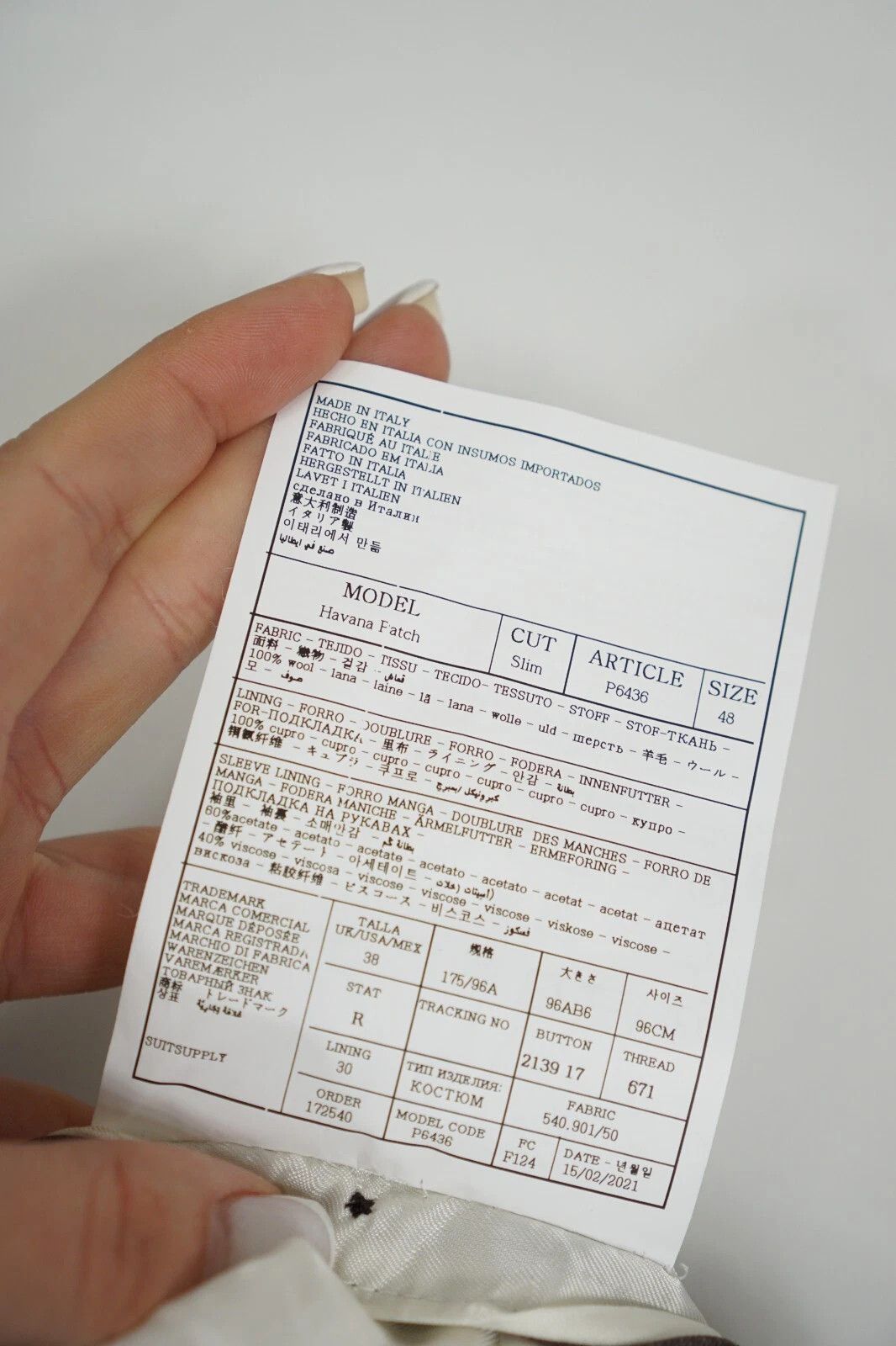 Suitsupply Men Suitsupply Blazer Havana Patch Pure Wool S120 UK/US38 Size 38R - 7 Thumbnail